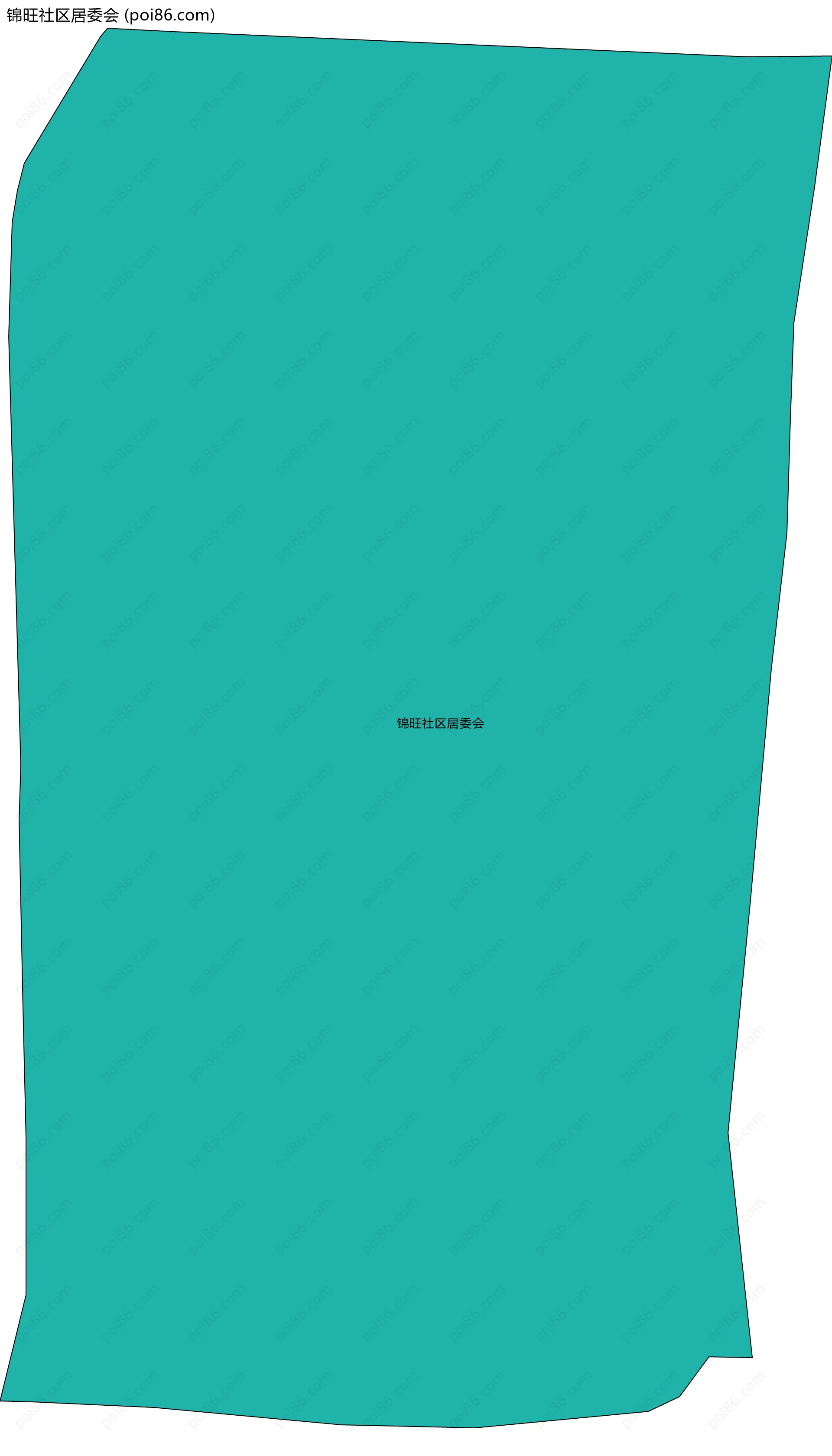 锦旺社区居委会边界地图