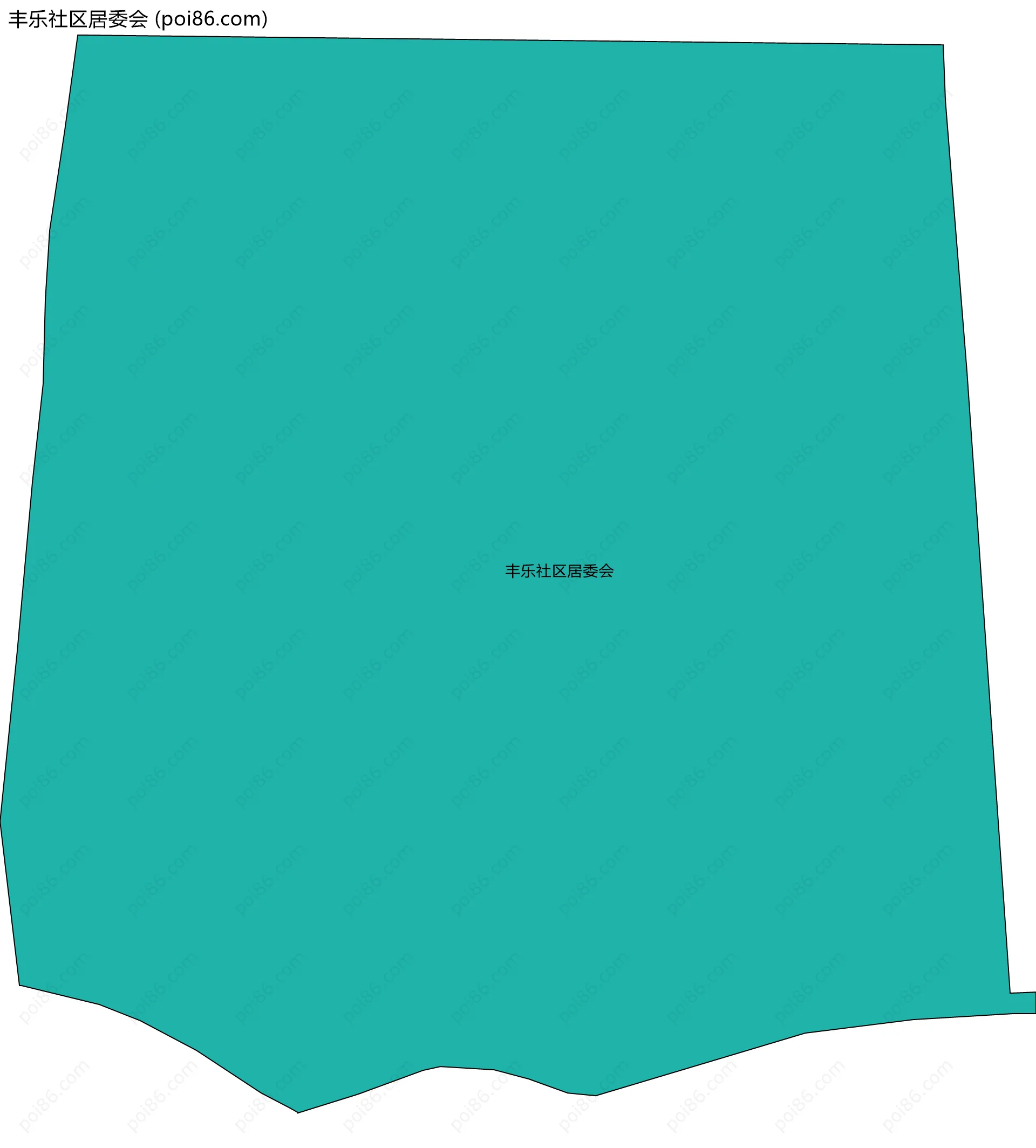 丰乐社区居委会边界地图