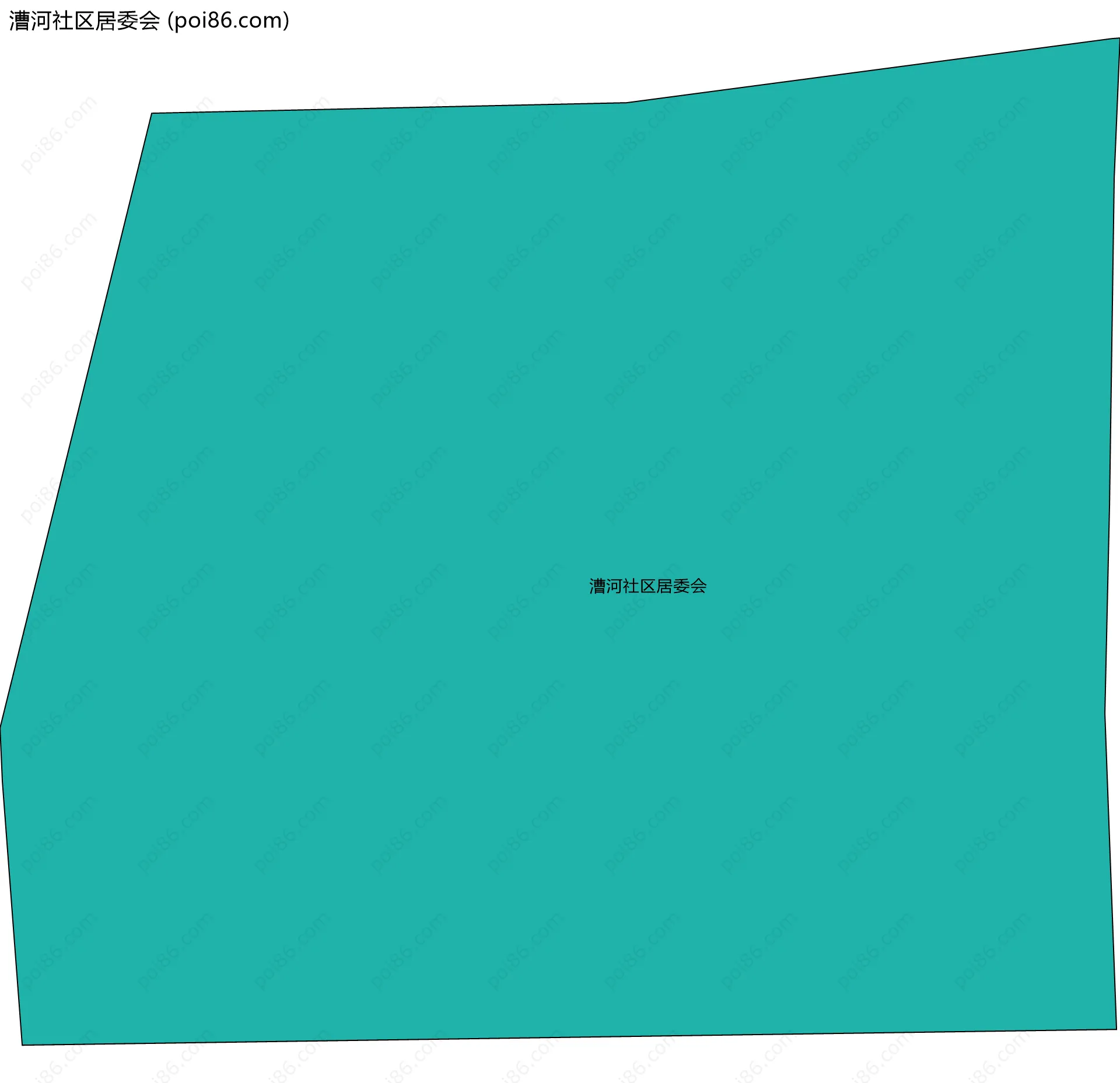 漕河社区居委会边界地图