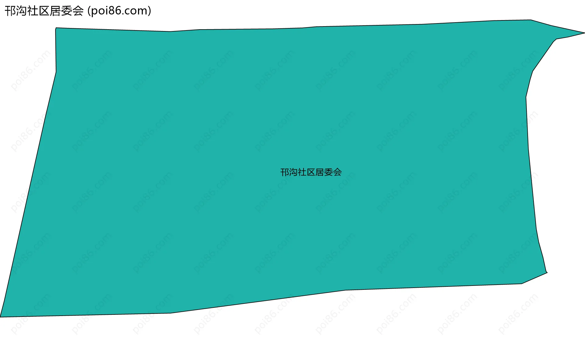 邗沟社区居委会边界地图