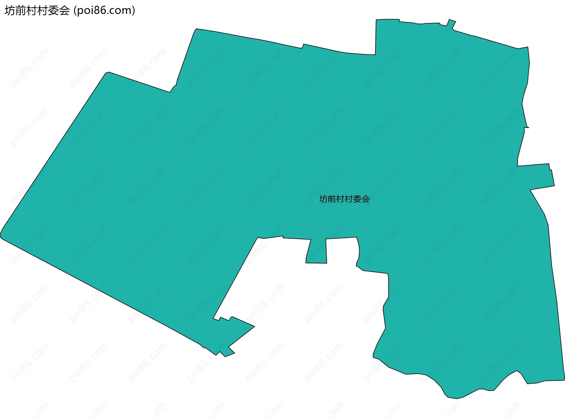 坊前村村委会边界地图