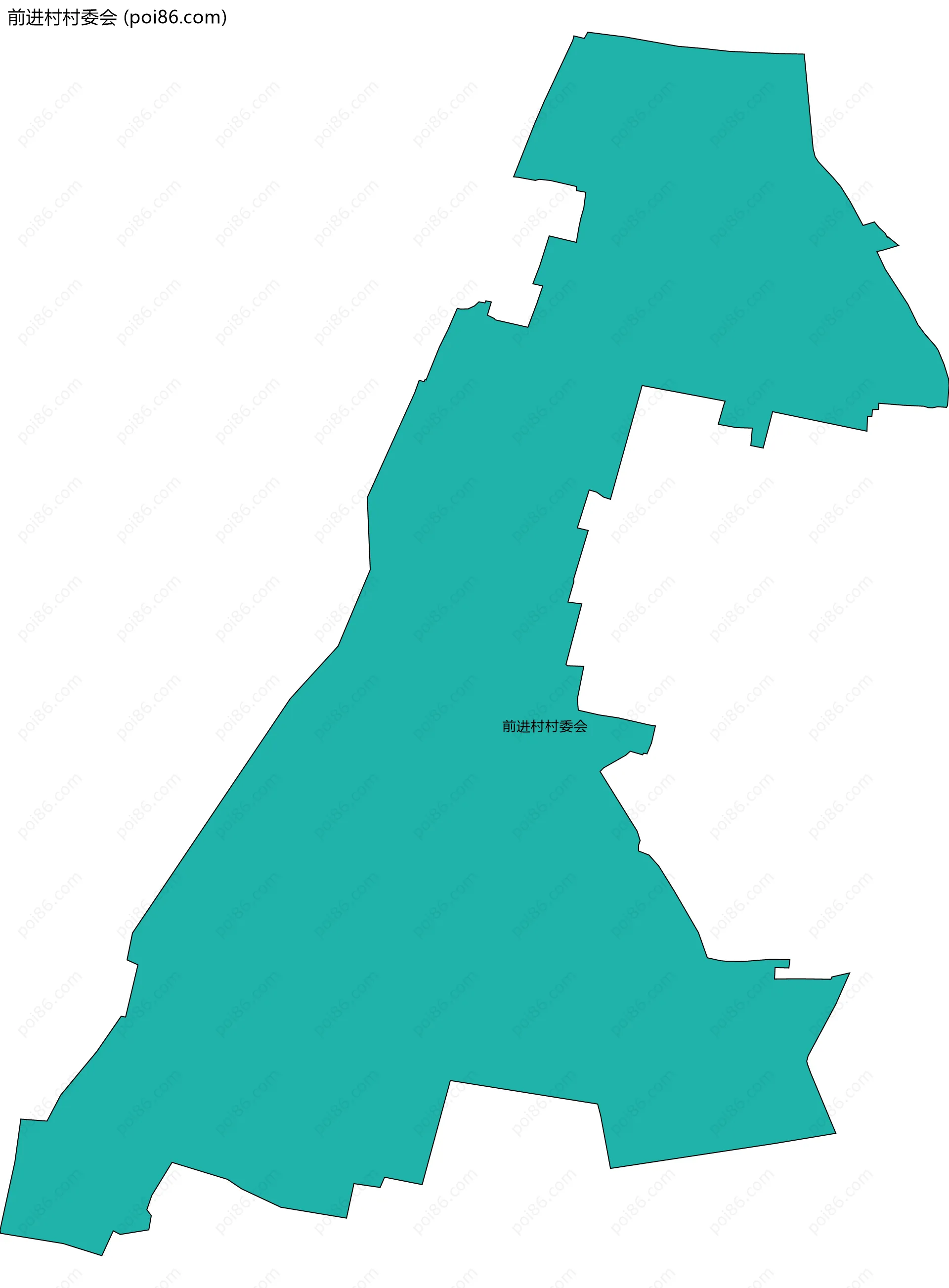 前进村村委会边界地图