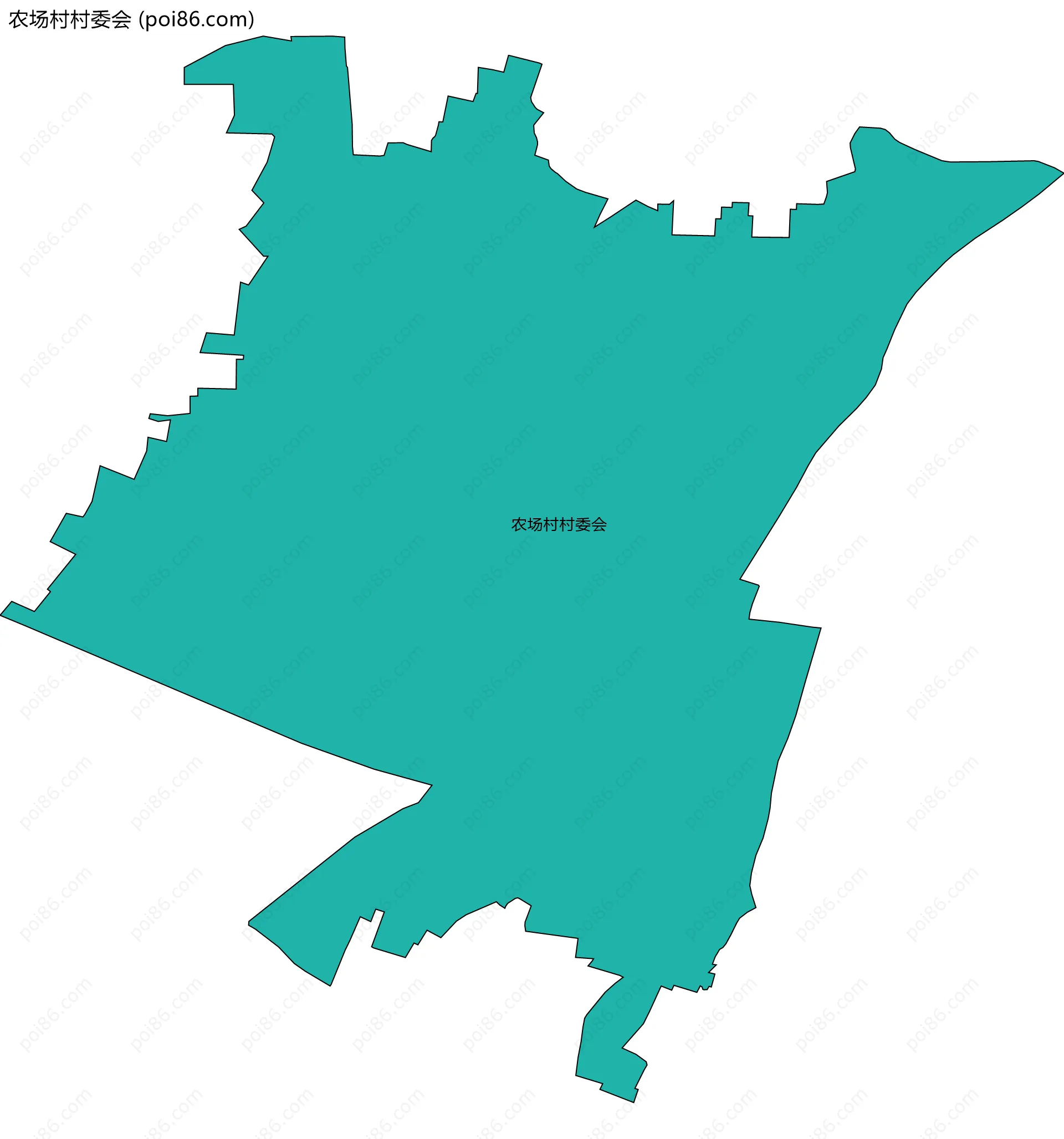 农场村村委会边界地图