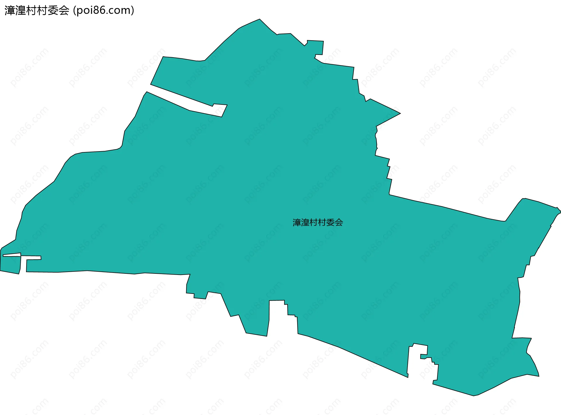 漳湟村村委会边界地图