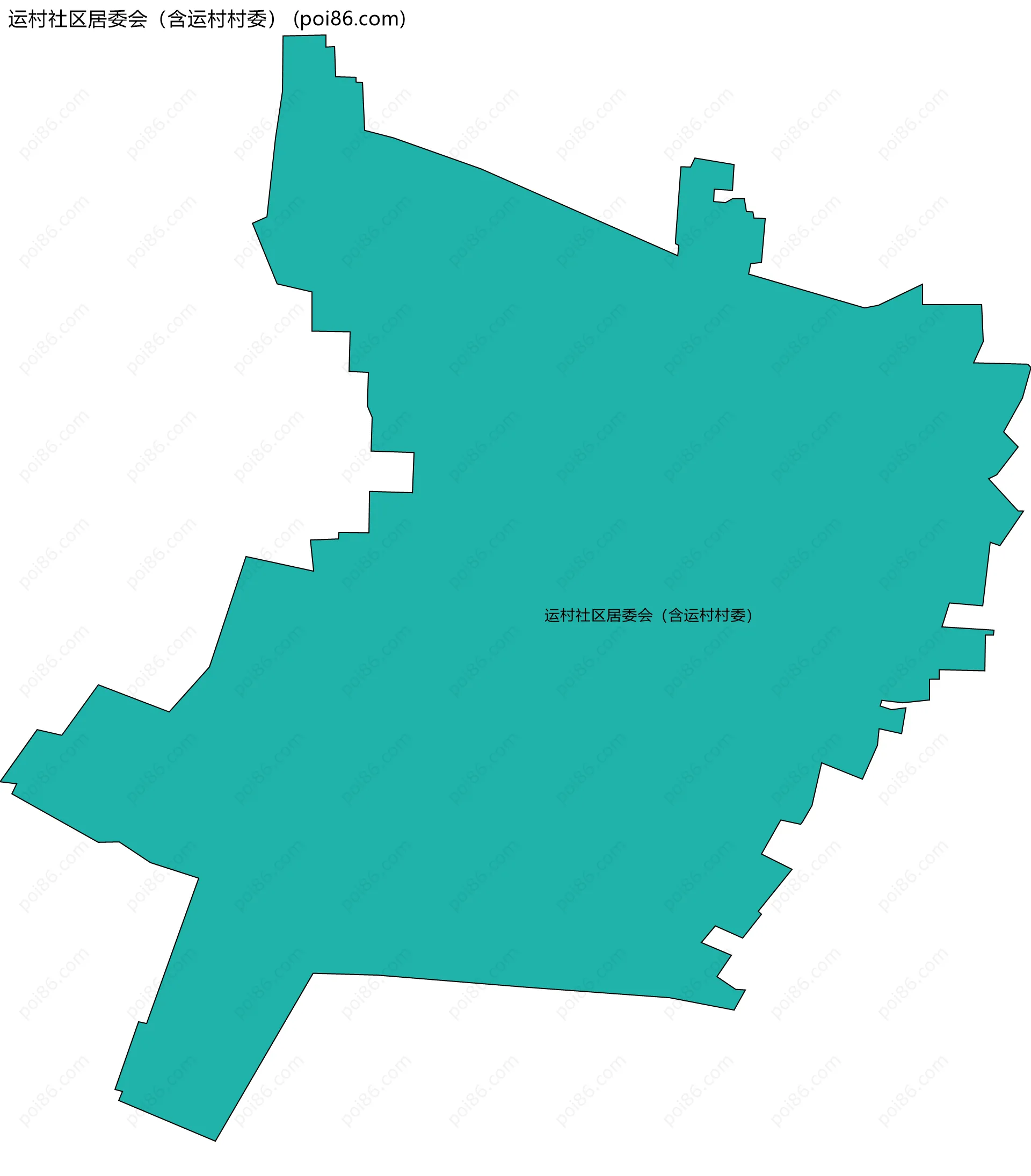运村社区居委会（含运村村委）边界地图