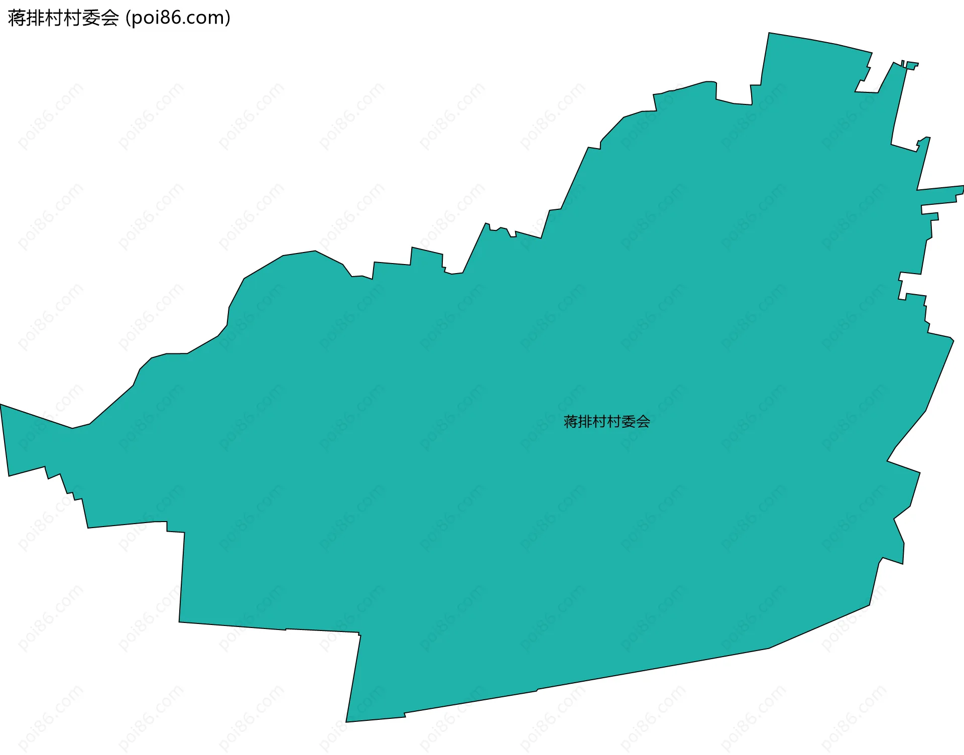 蒋排村村委会边界地图