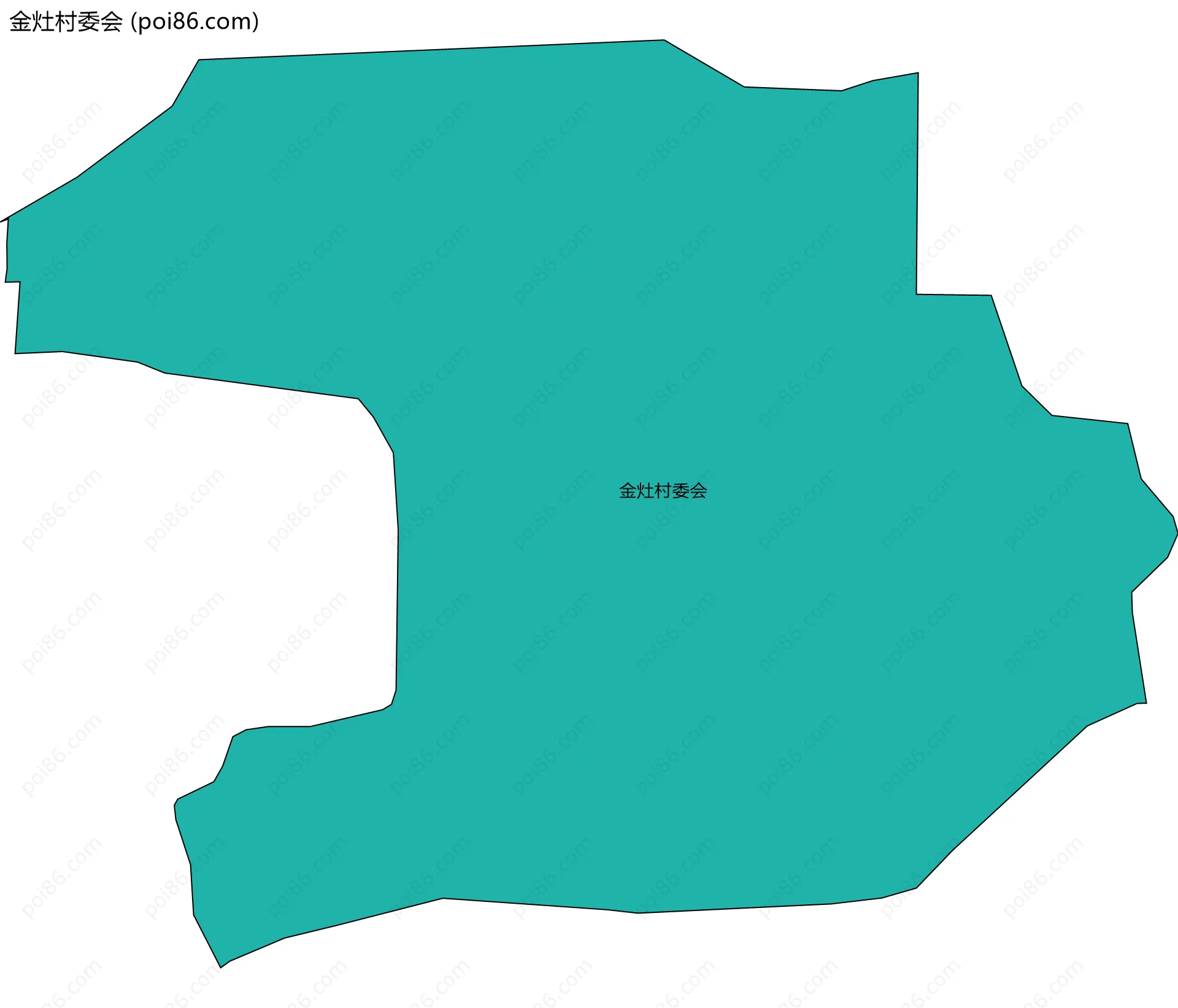 金灶村委会边界地图