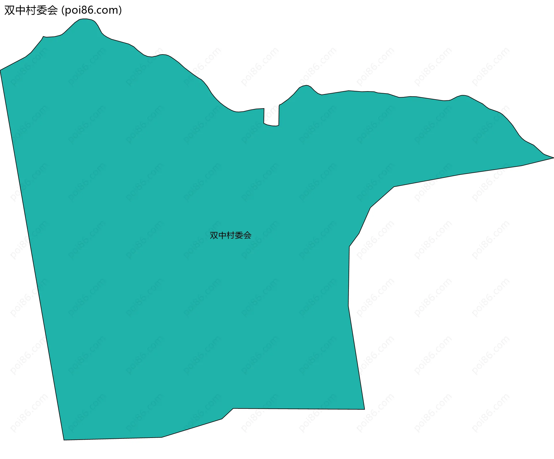 双中村委会边界地图