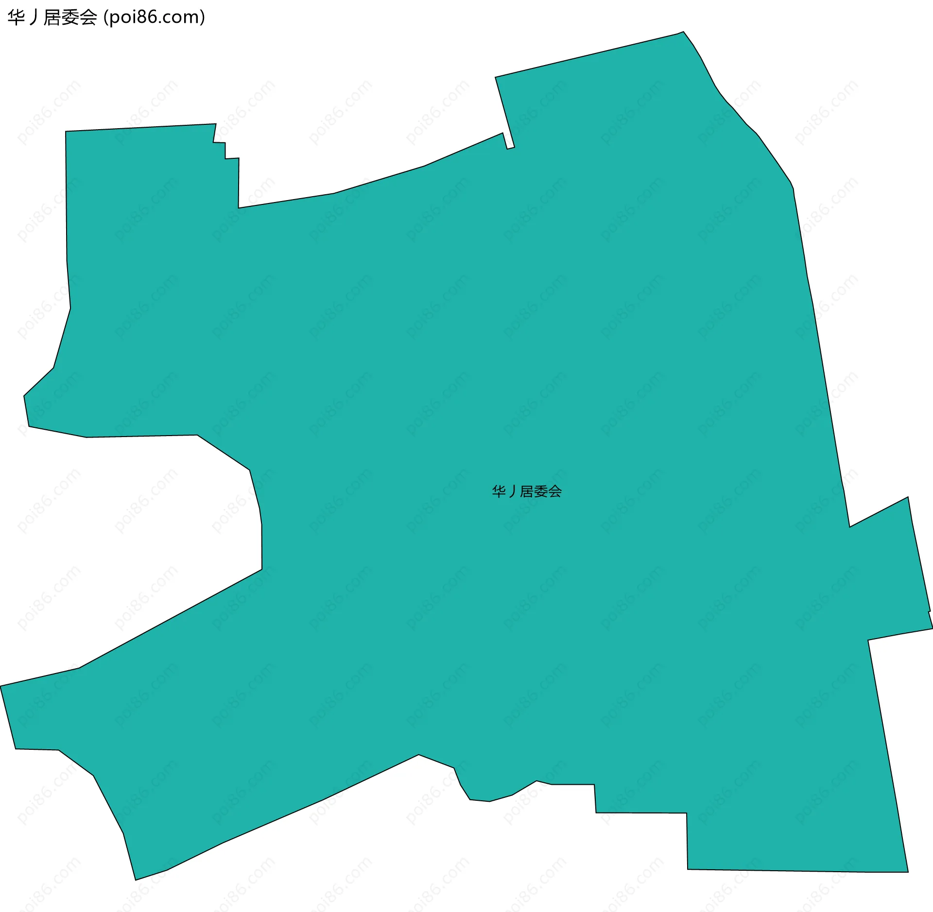 华丿居委会边界地图