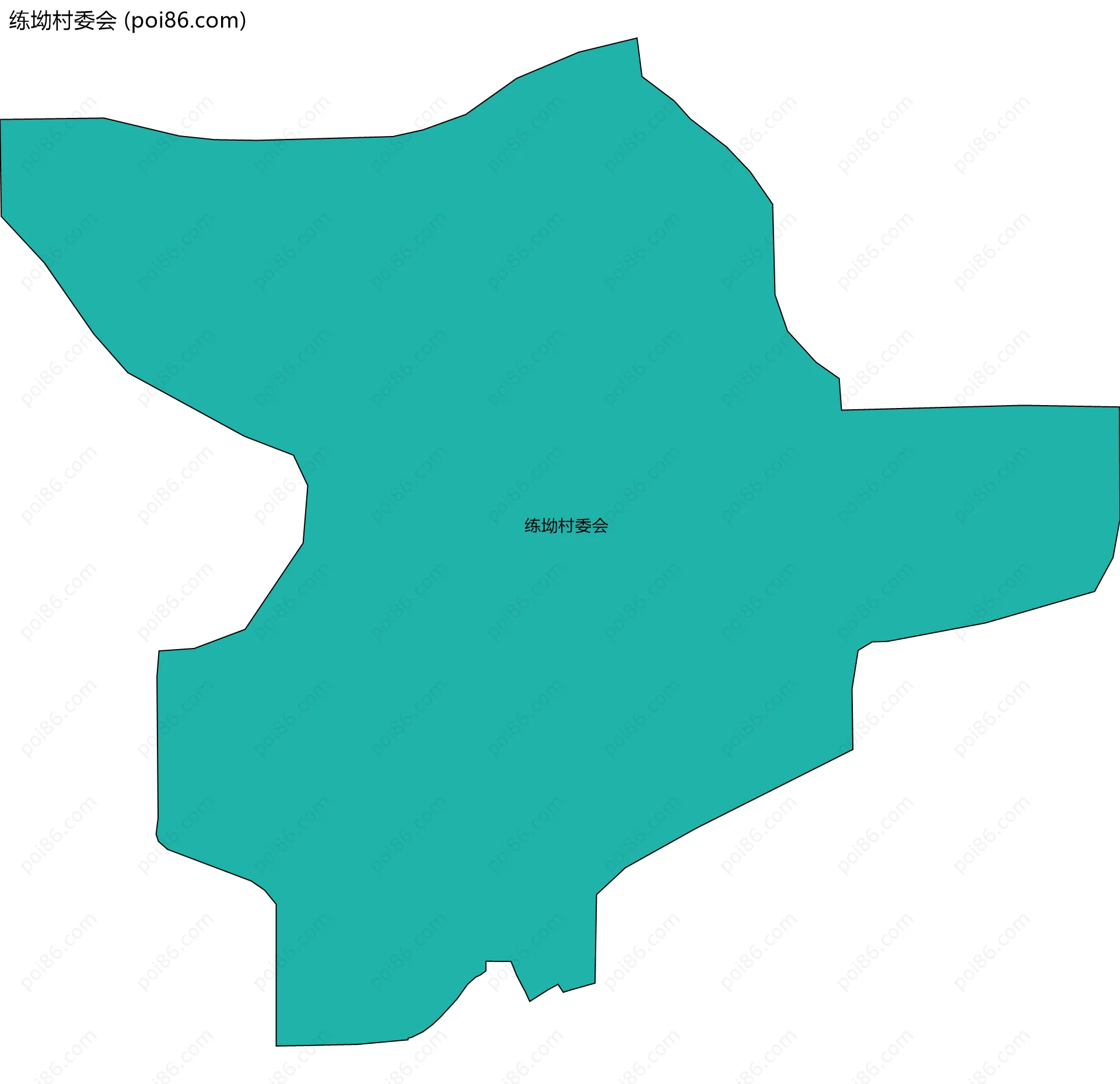 练坳村委会边界地图