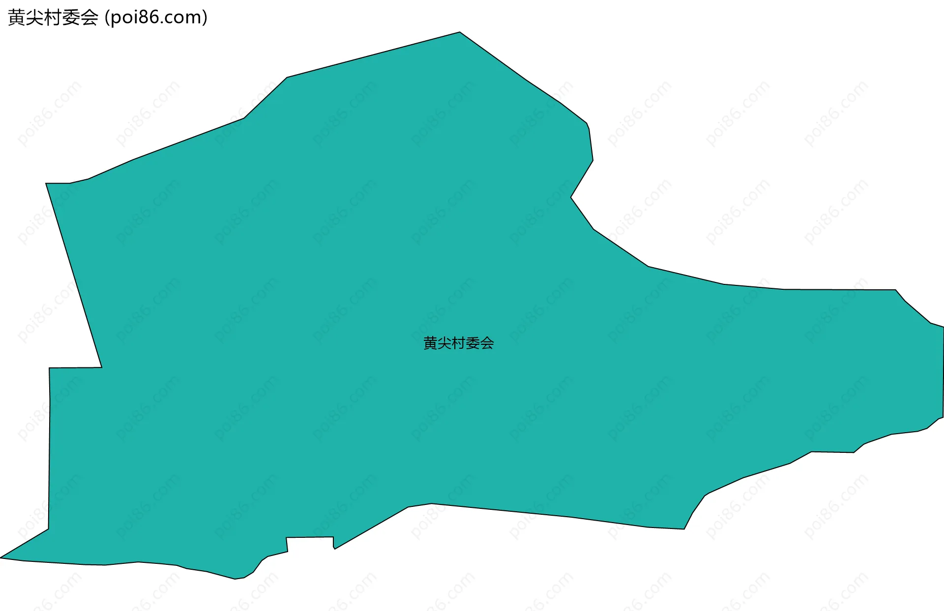 黄尖村委会边界地图