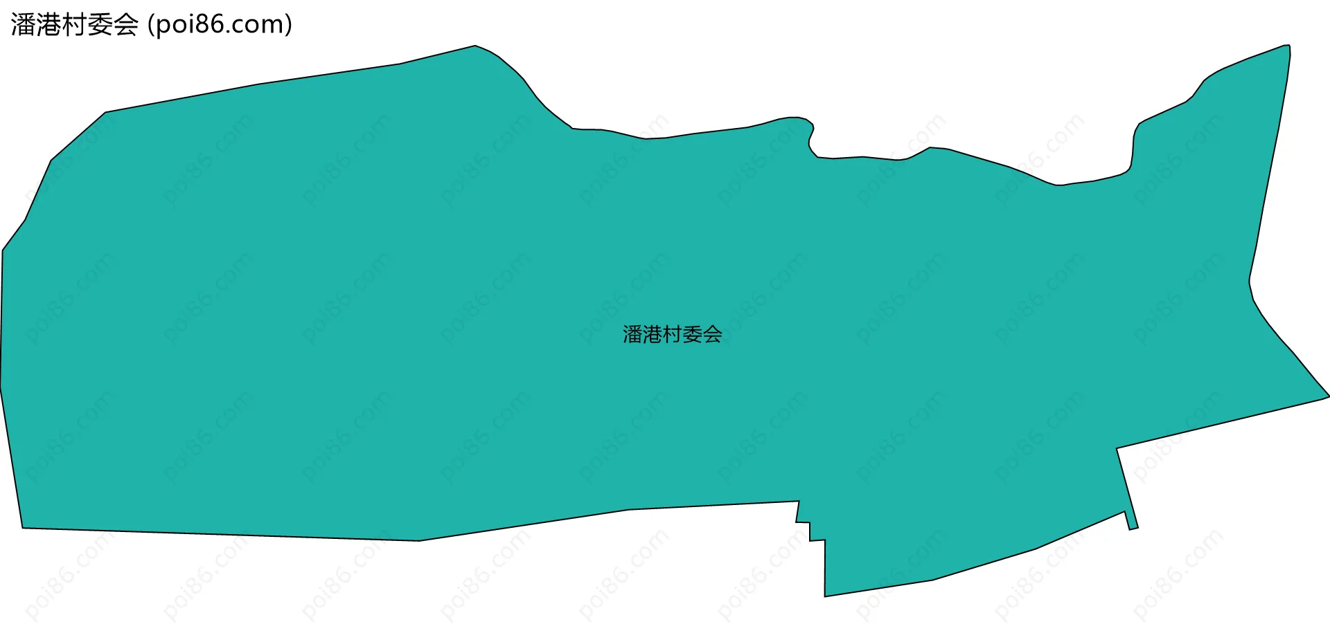 潘港村委会边界地图