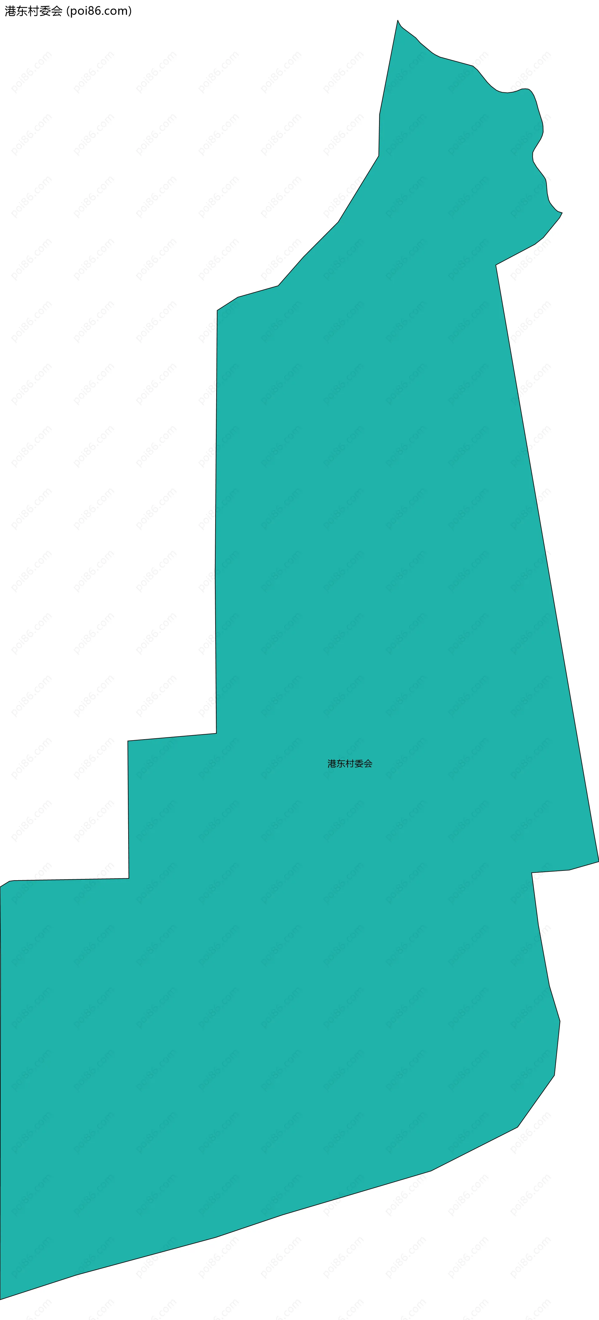 港东村委会边界地图