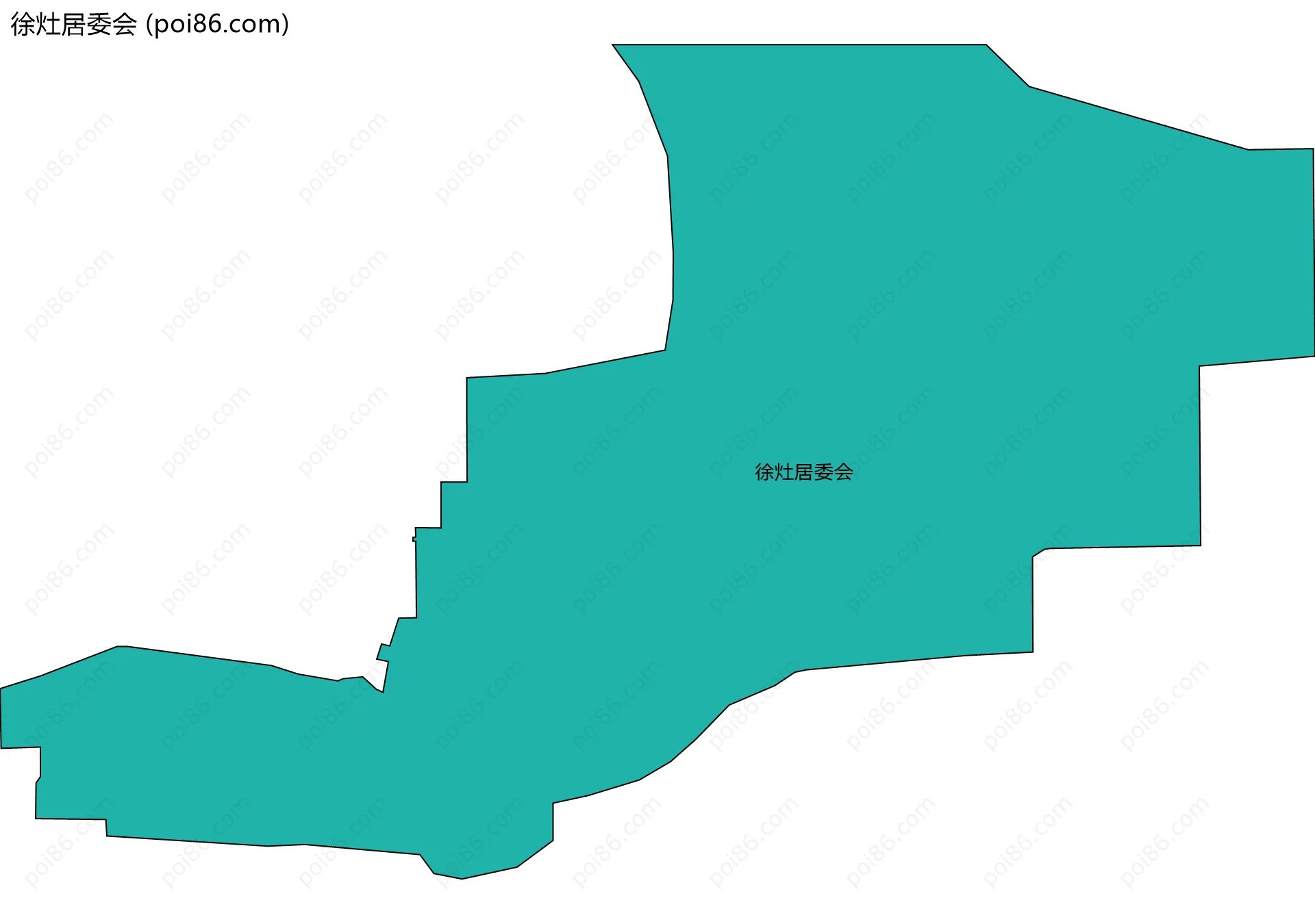 徐灶居委会边界地图