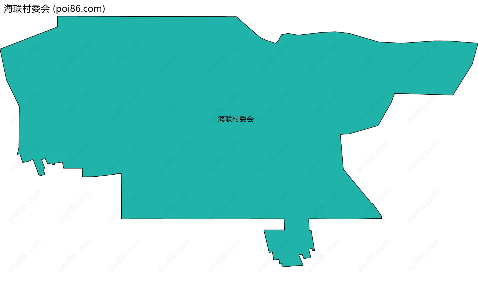 海联村委会边界地图