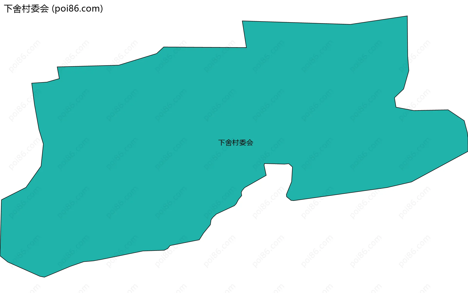 下舍村委会边界地图