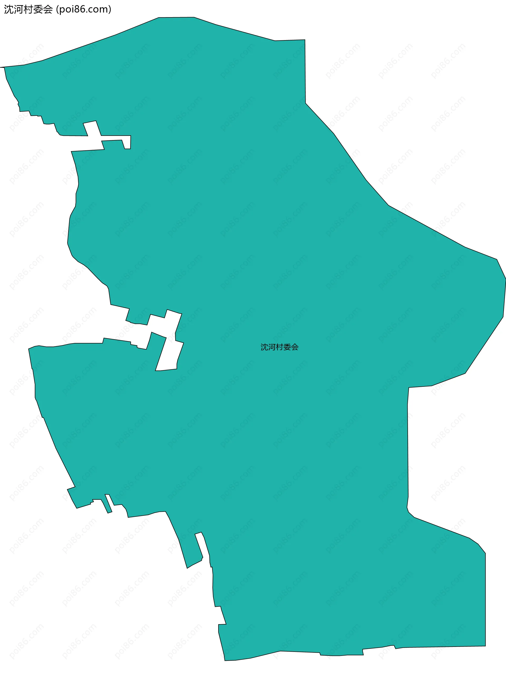 沈河村委会边界地图