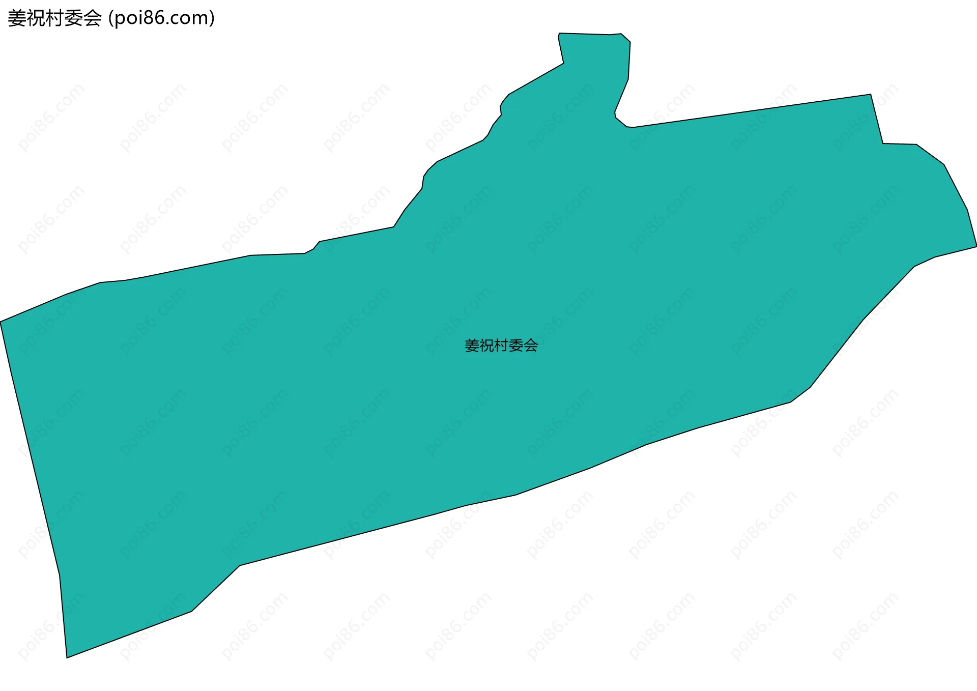 姜祝村委会边界地图