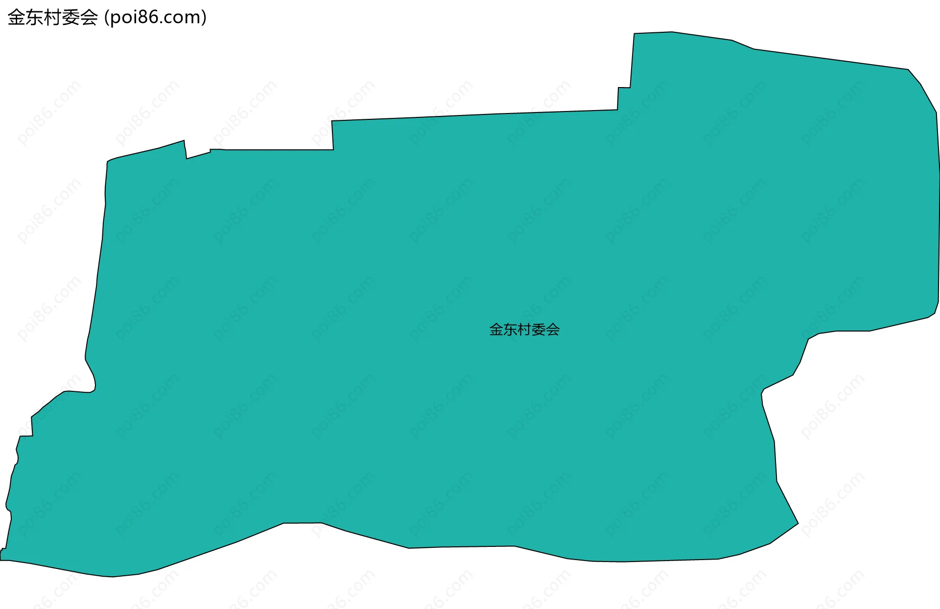 金东村委会边界地图