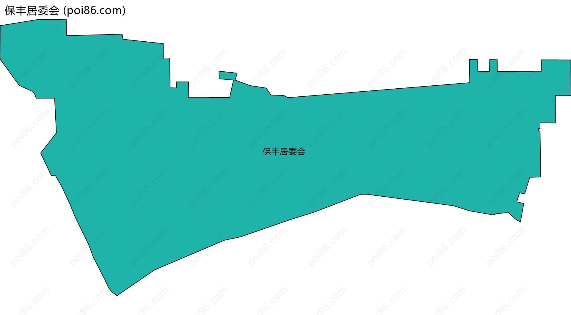 保丰居委会边界地图