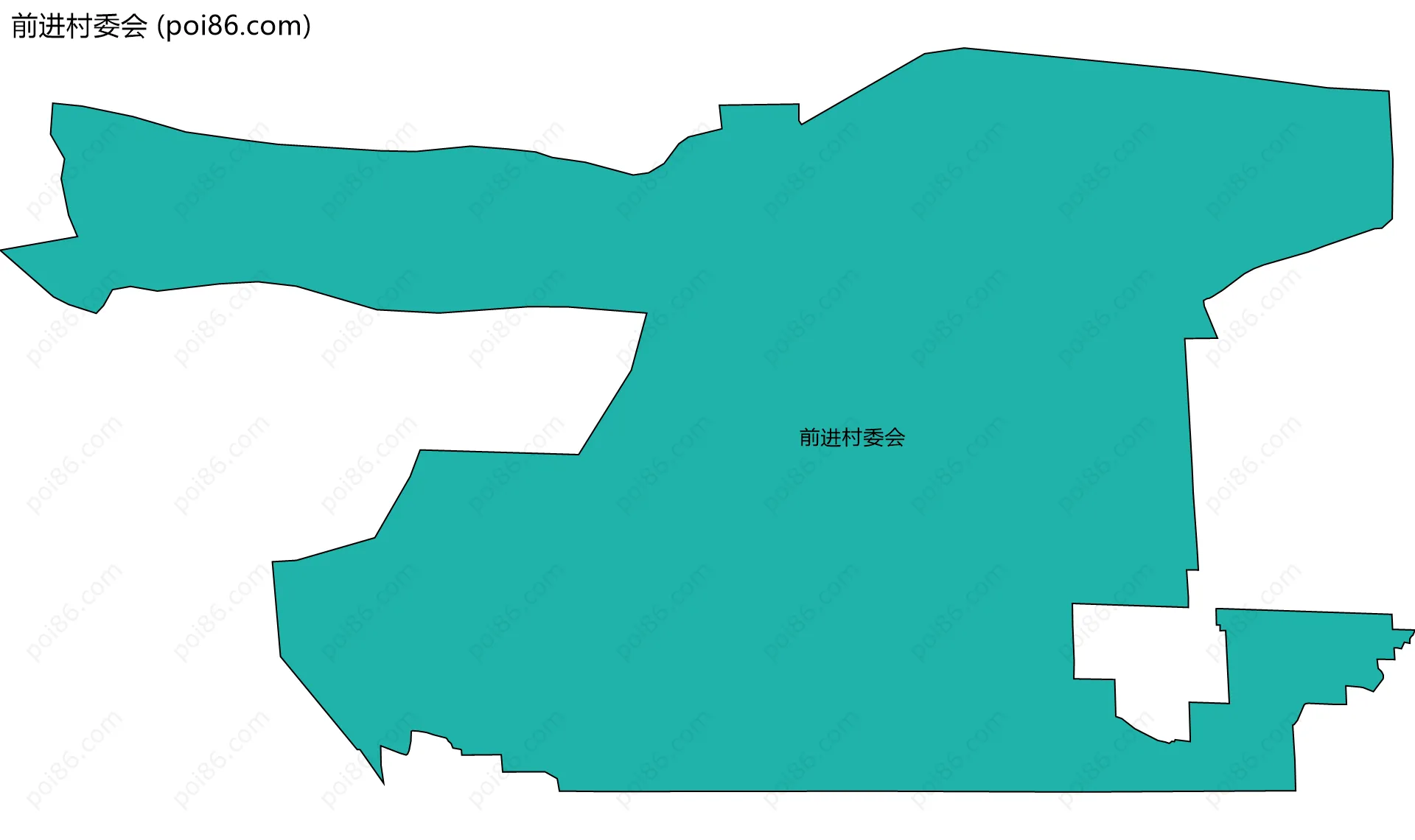 前进村委会边界地图