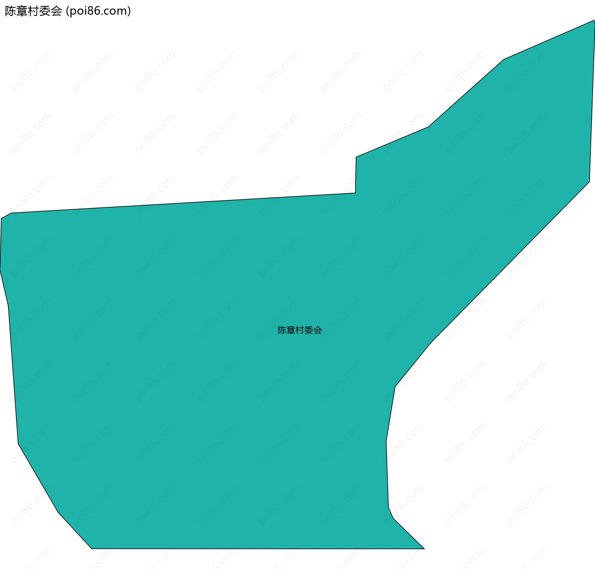 陈章村委会边界地图