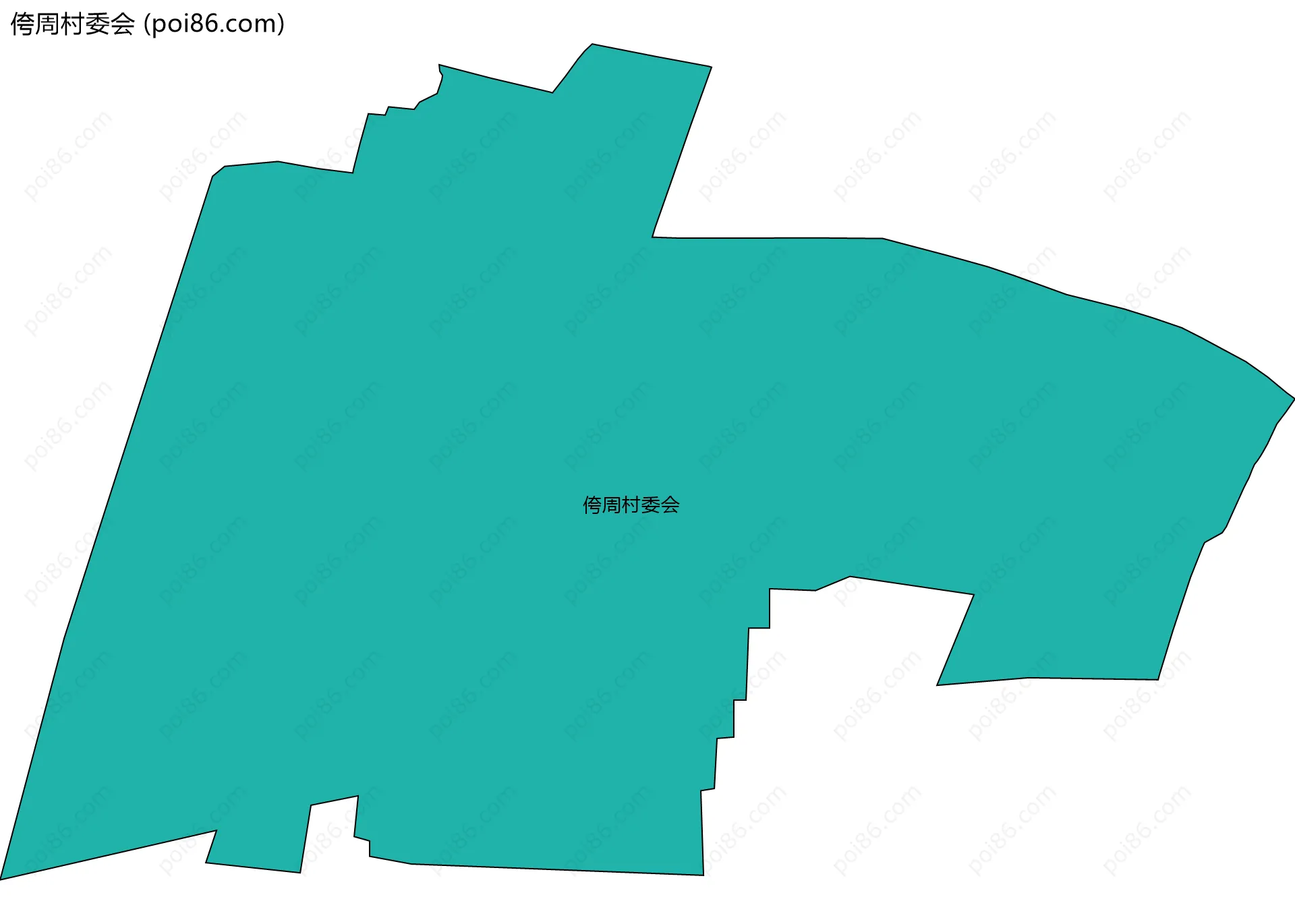 侉周村委会边界地图