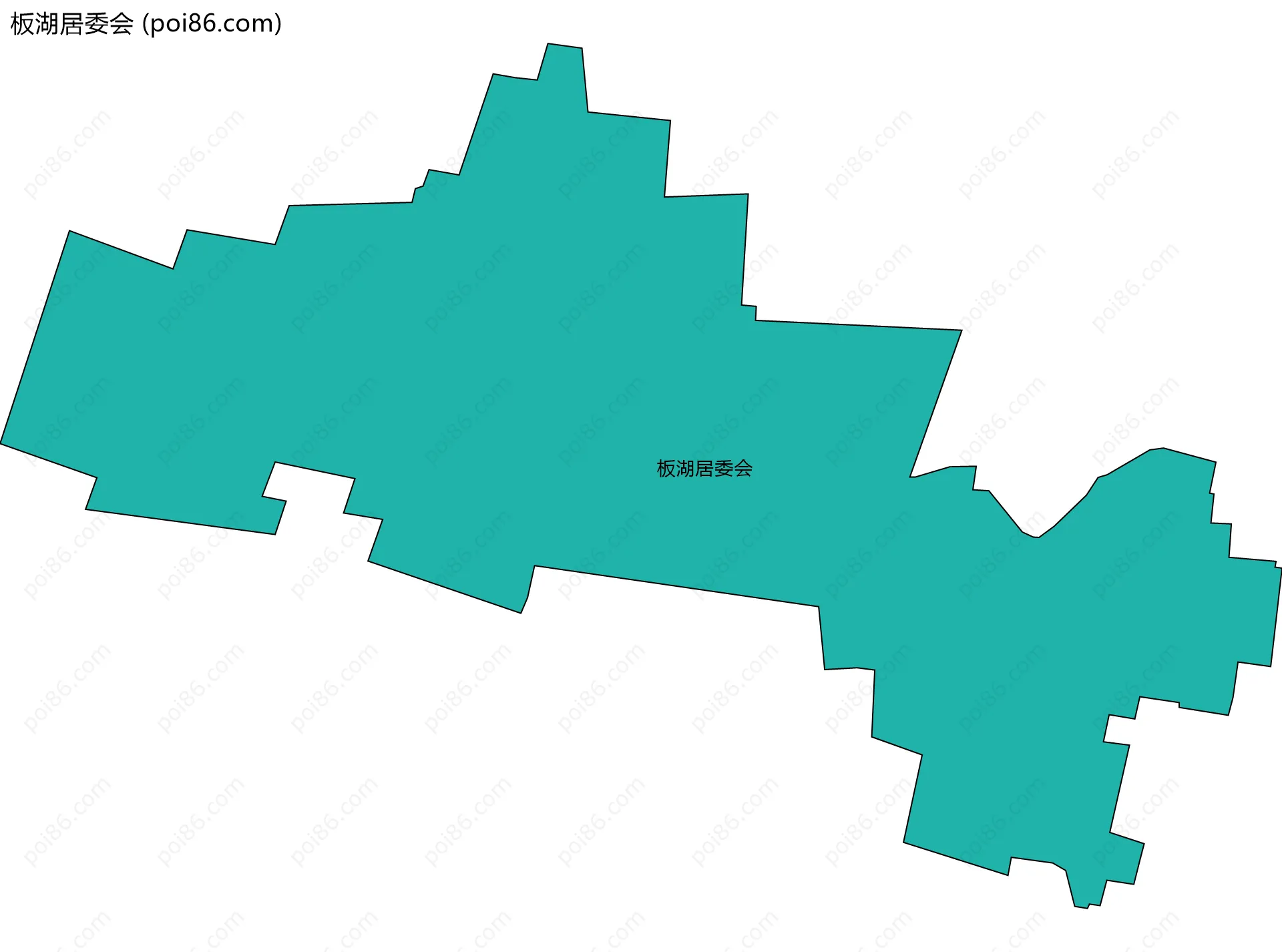 板湖居委会边界地图