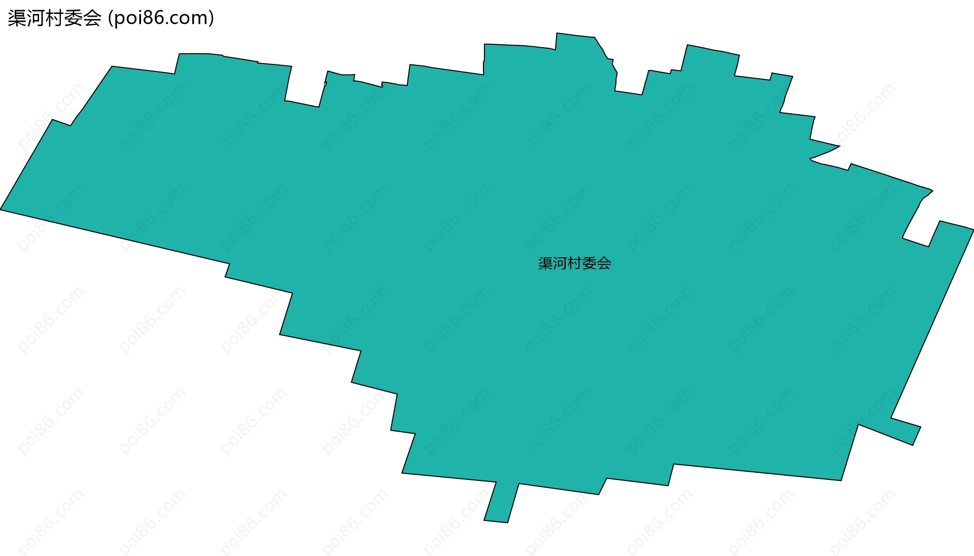 渠河村委会边界地图