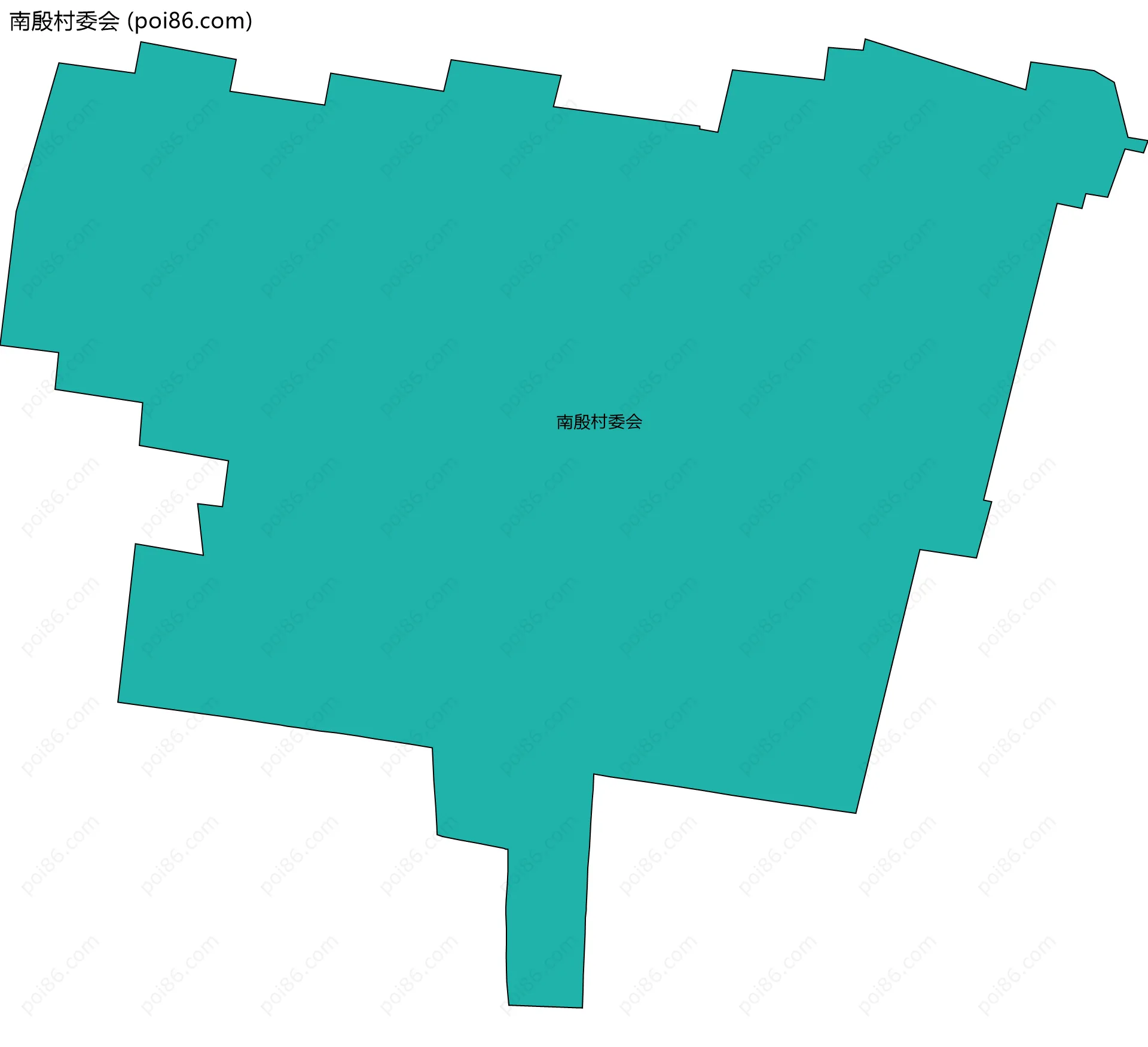 南殷村委会边界地图