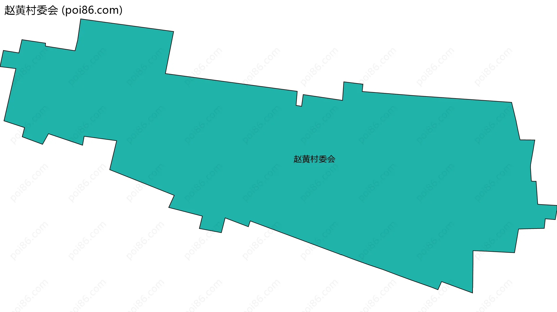 赵黄村委会边界地图