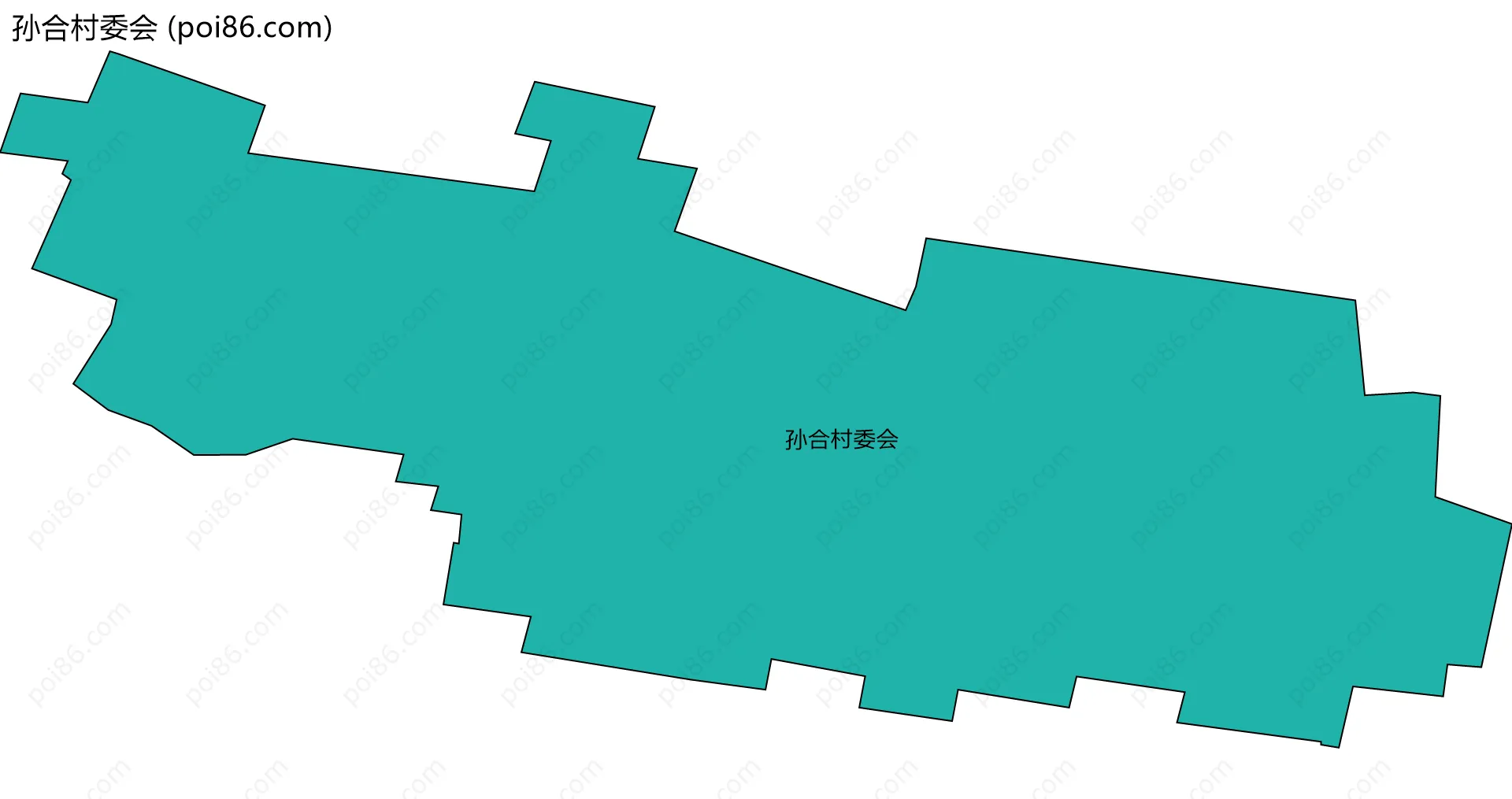 孙合村委会边界地图