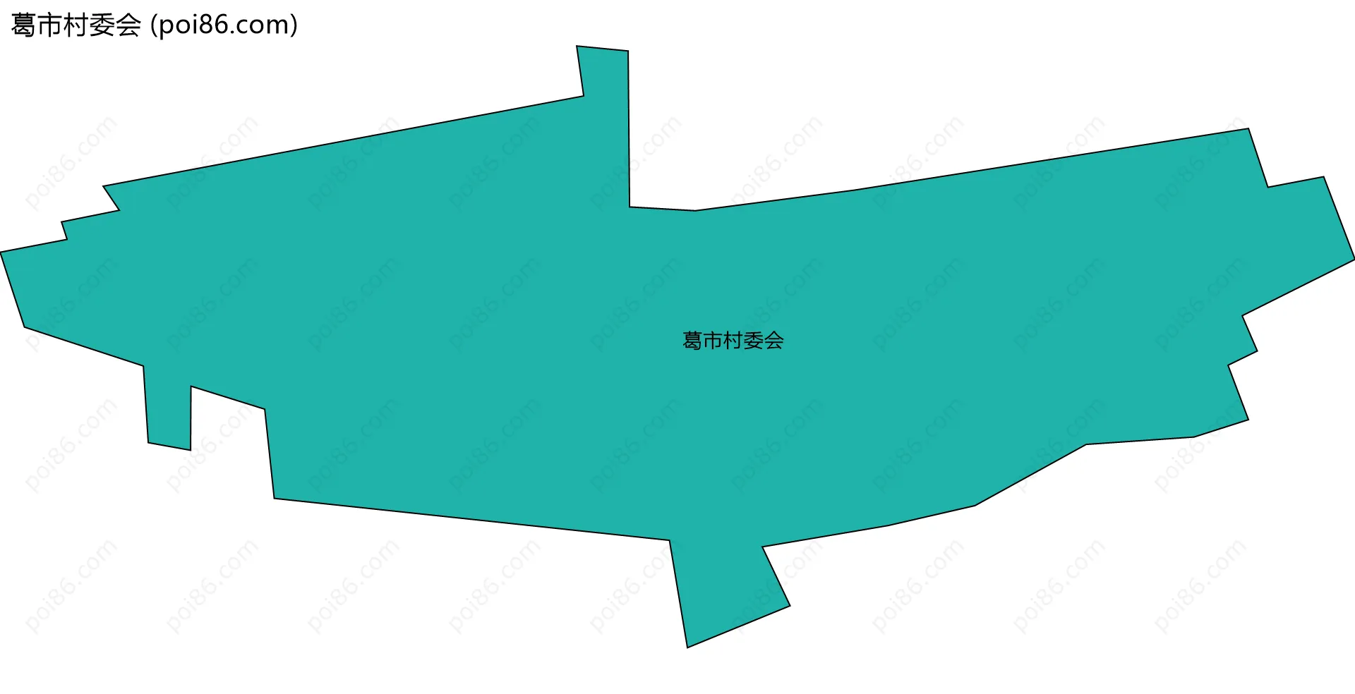 葛市村委会边界地图