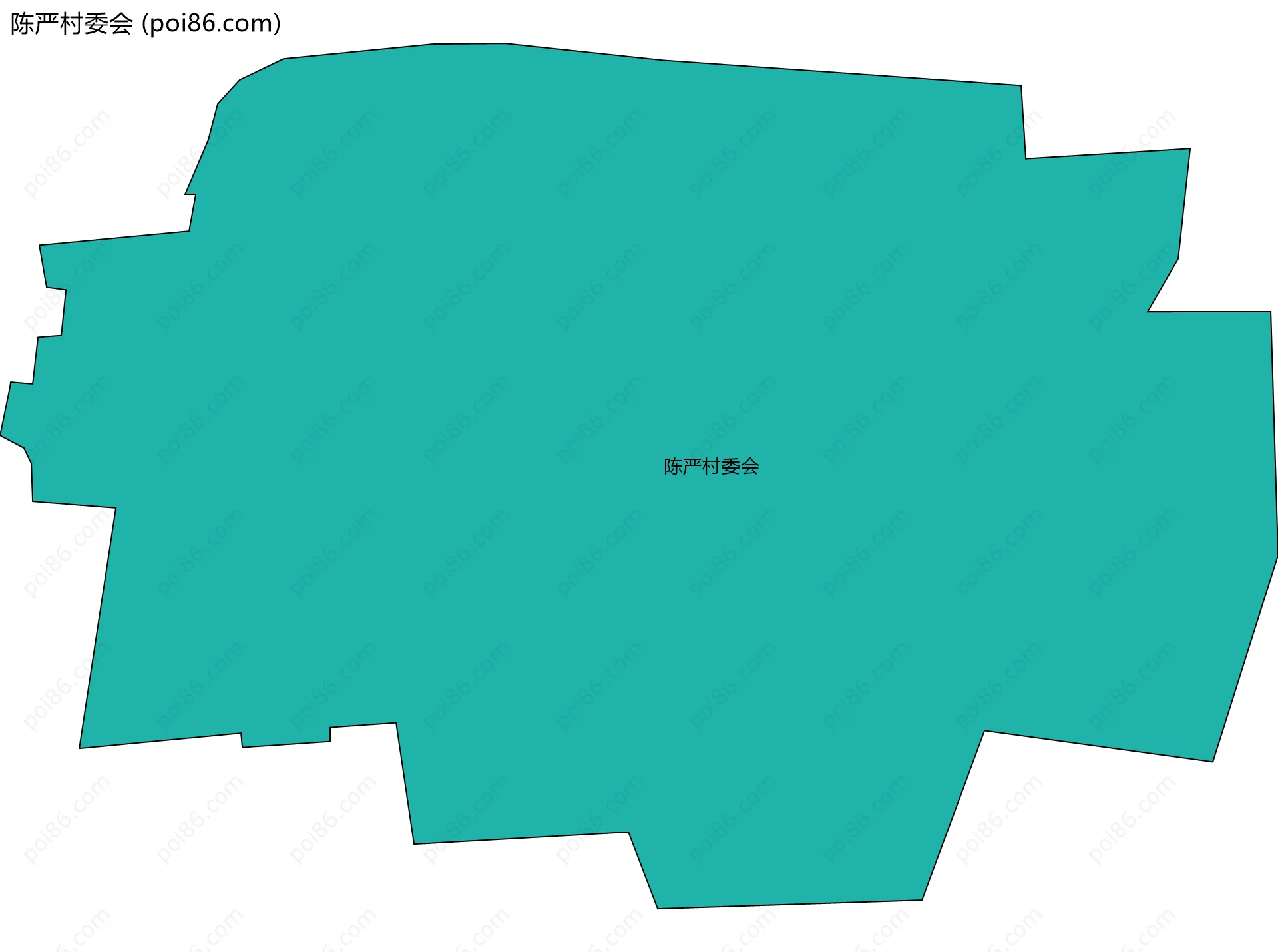 陈严村委会边界地图
