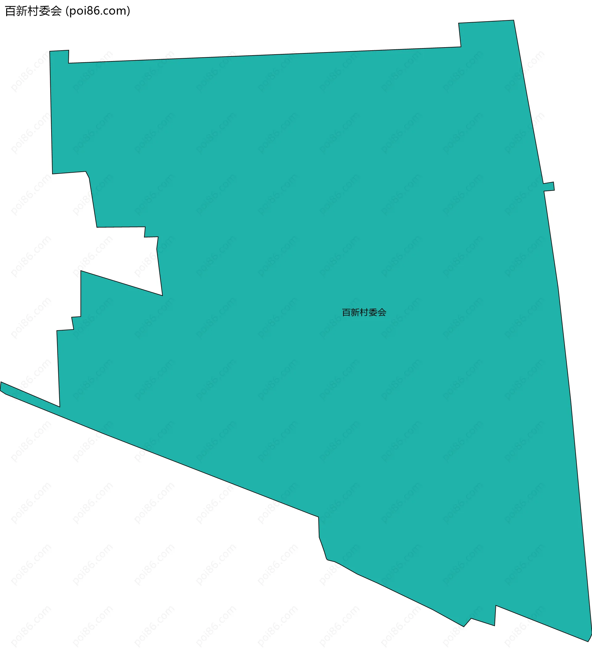百新村委会边界地图