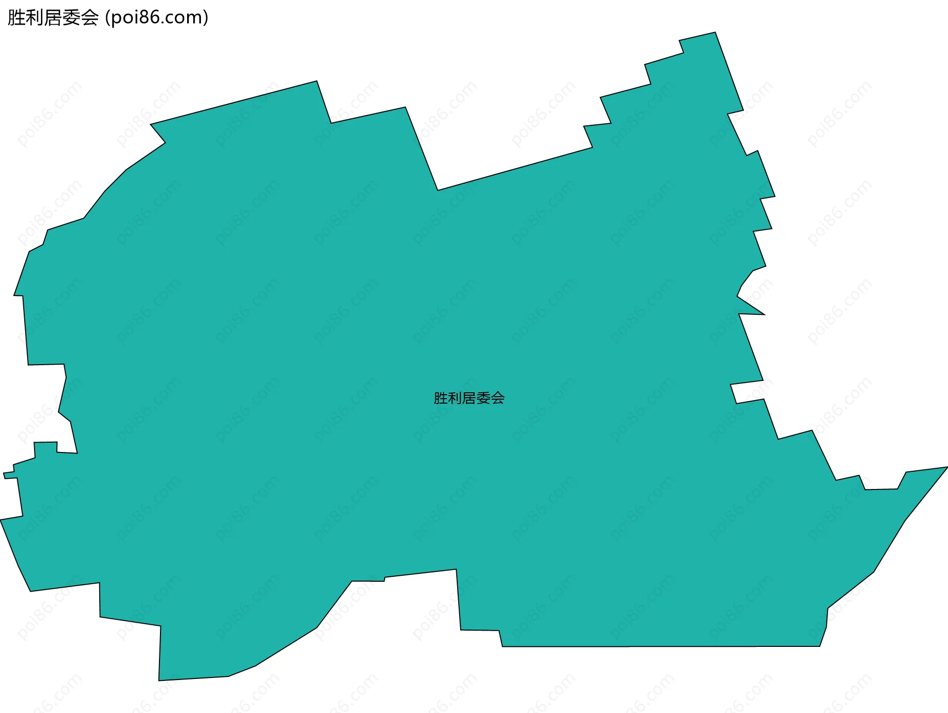 胜利居委会边界地图