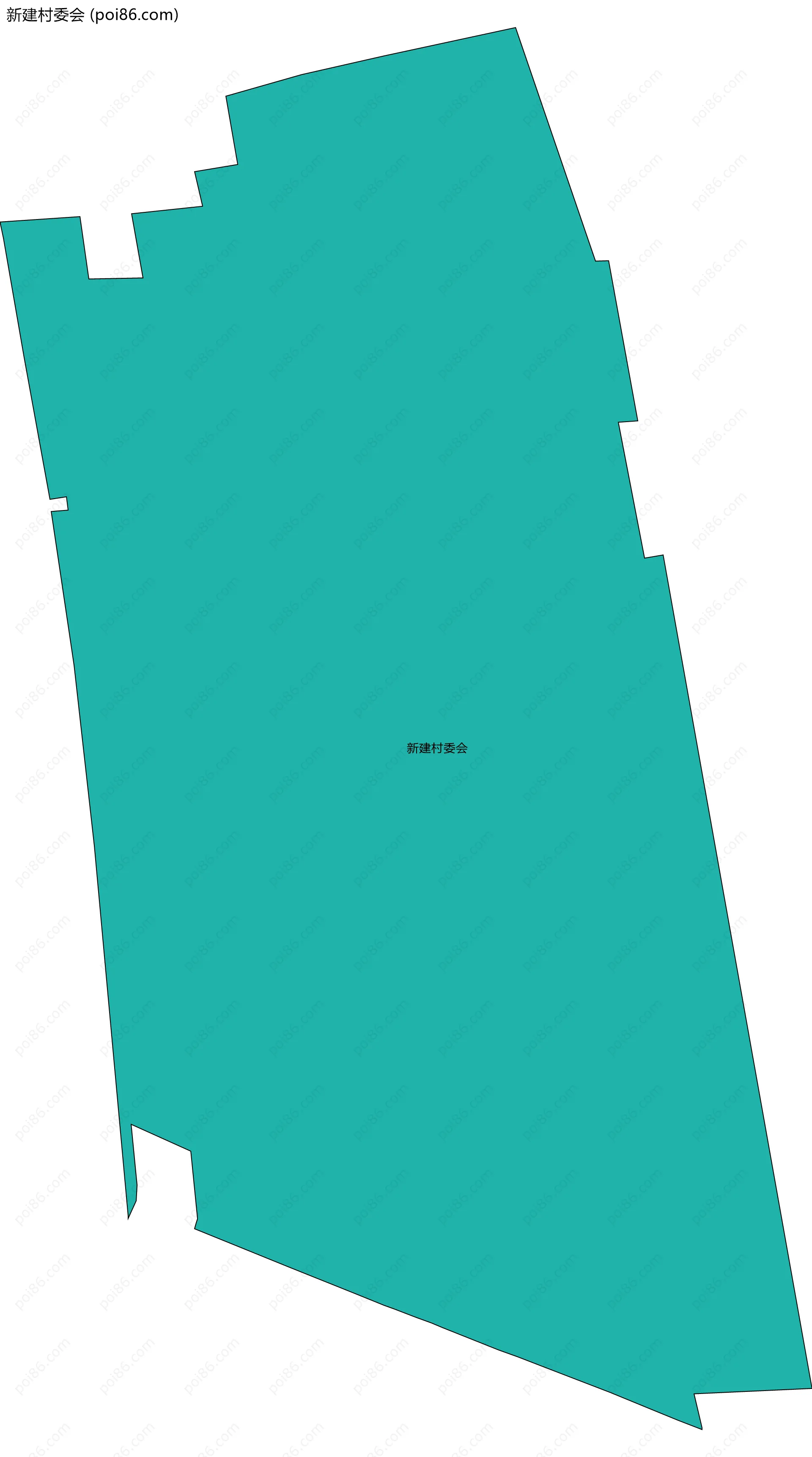 新建村委会边界地图