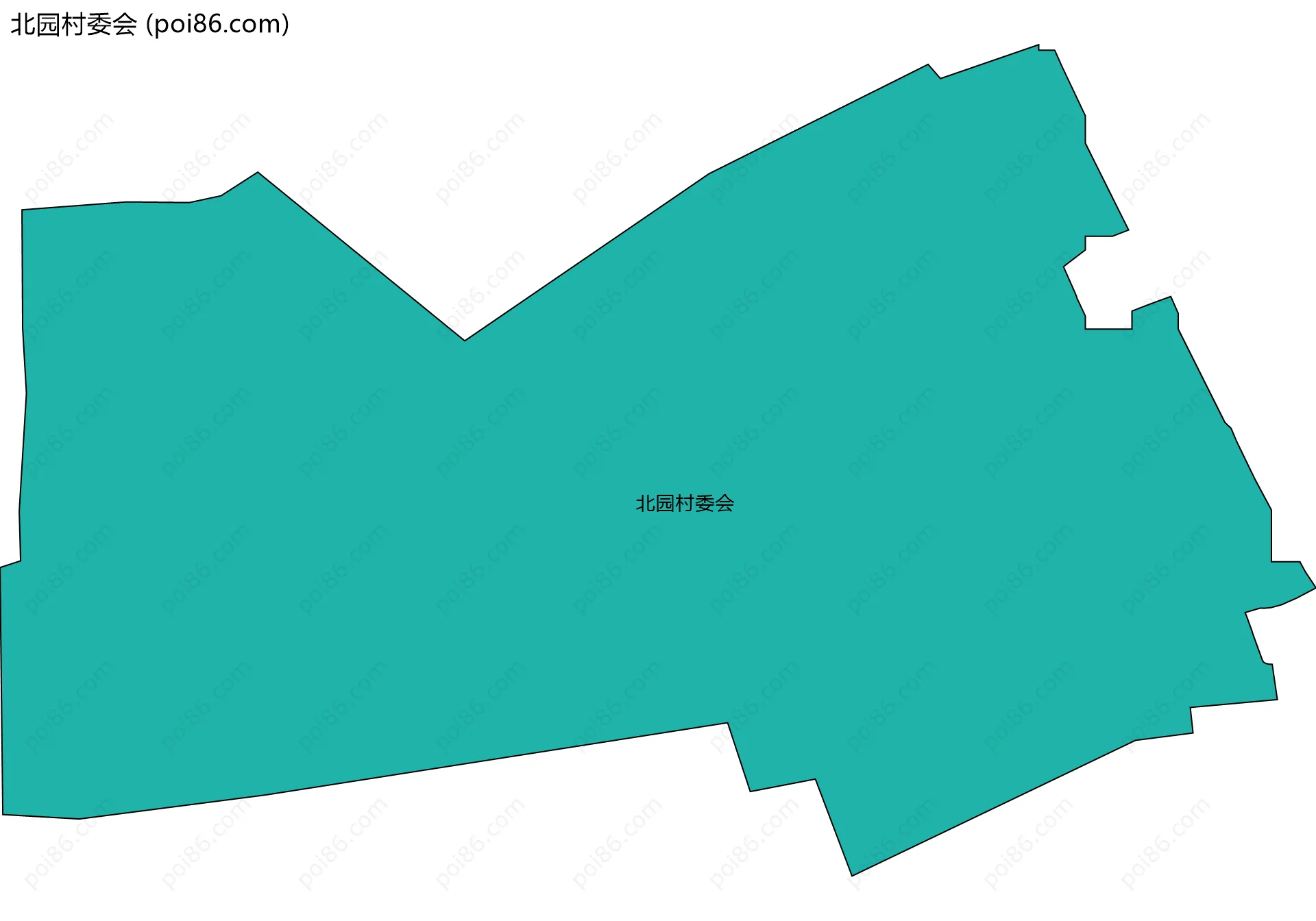 北园村委会边界地图