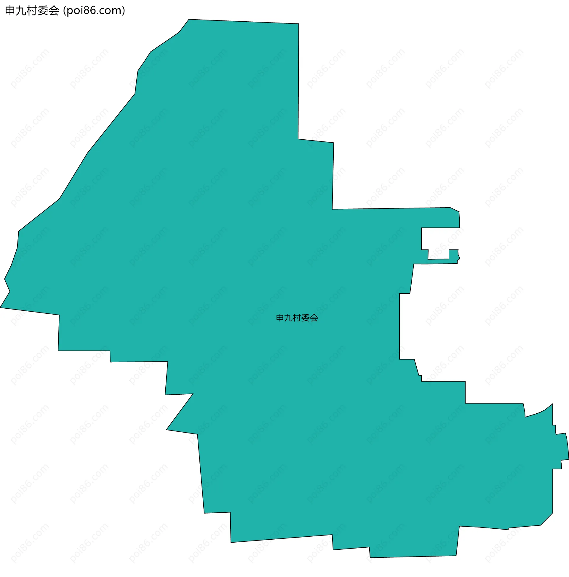申九村委会边界地图