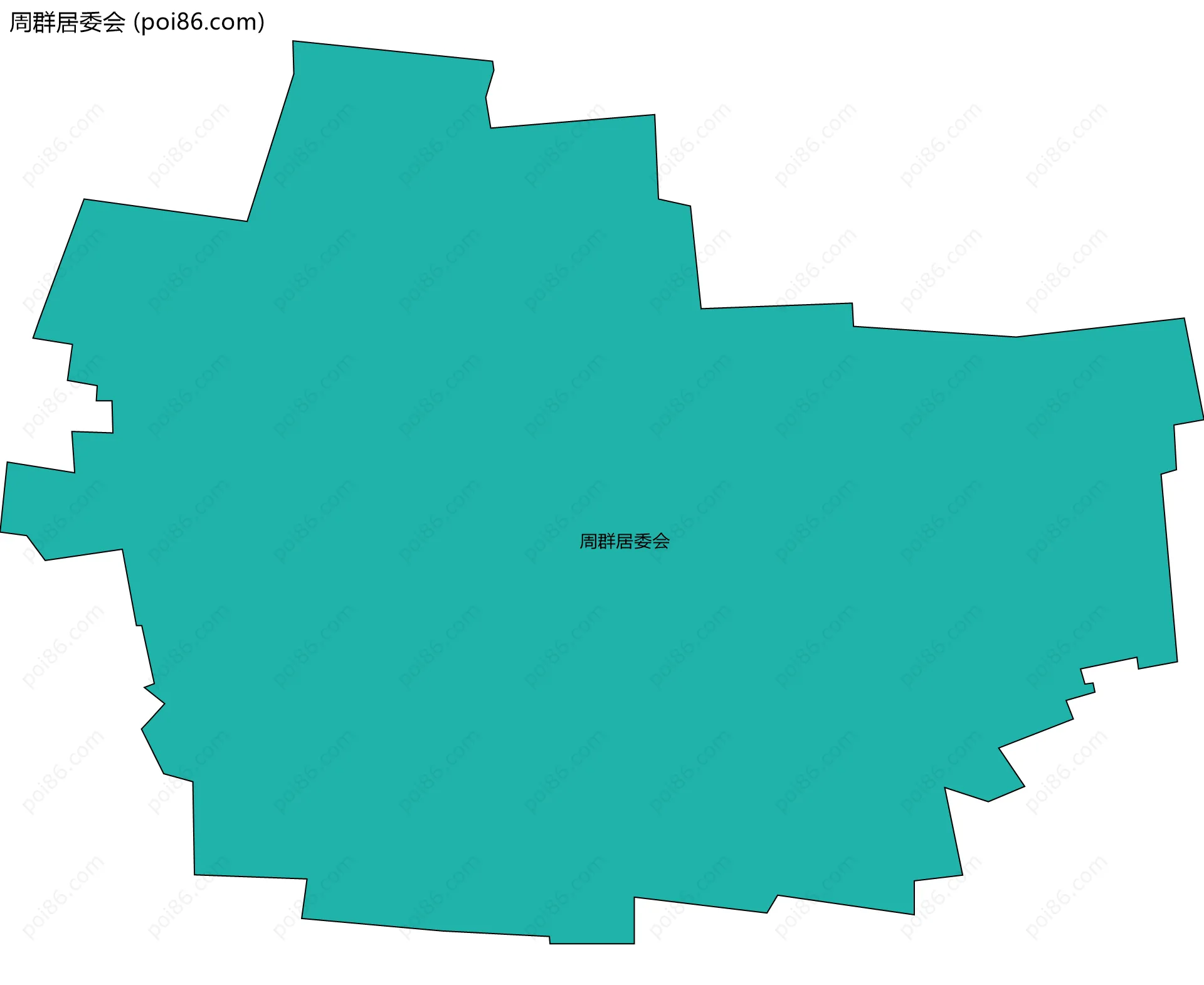 周群居委会边界地图