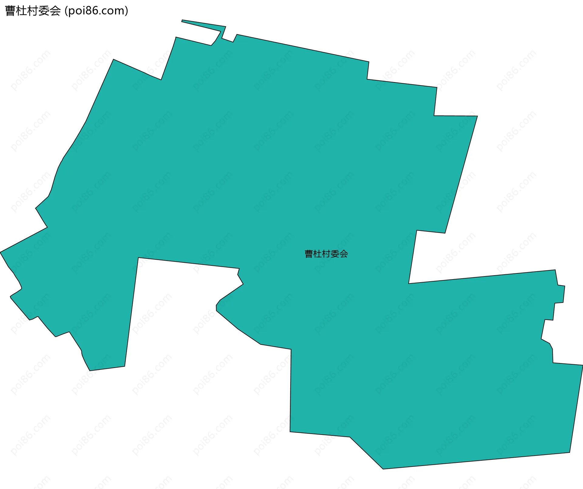 曹杜村委会边界地图