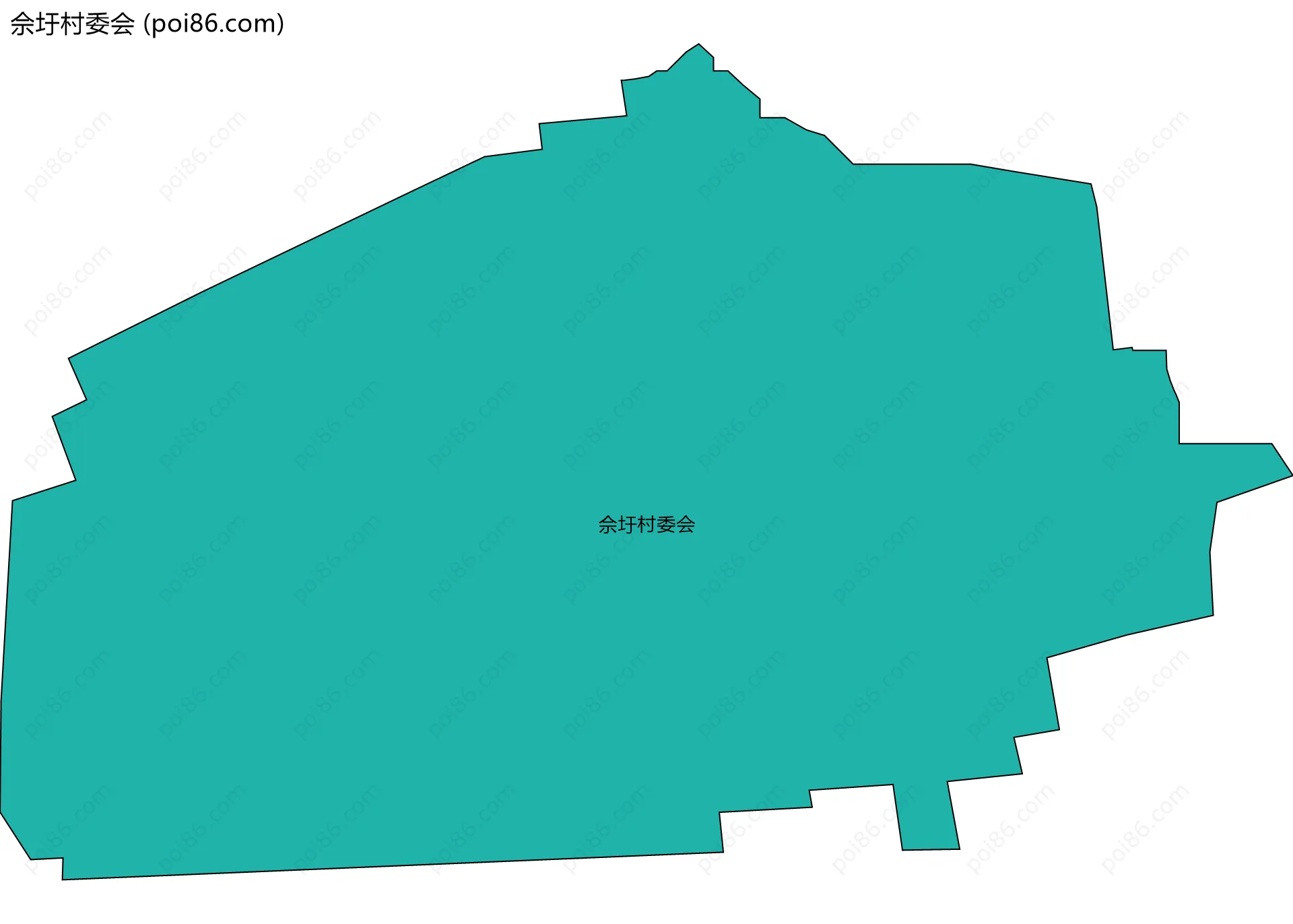 佘圩村委会边界地图