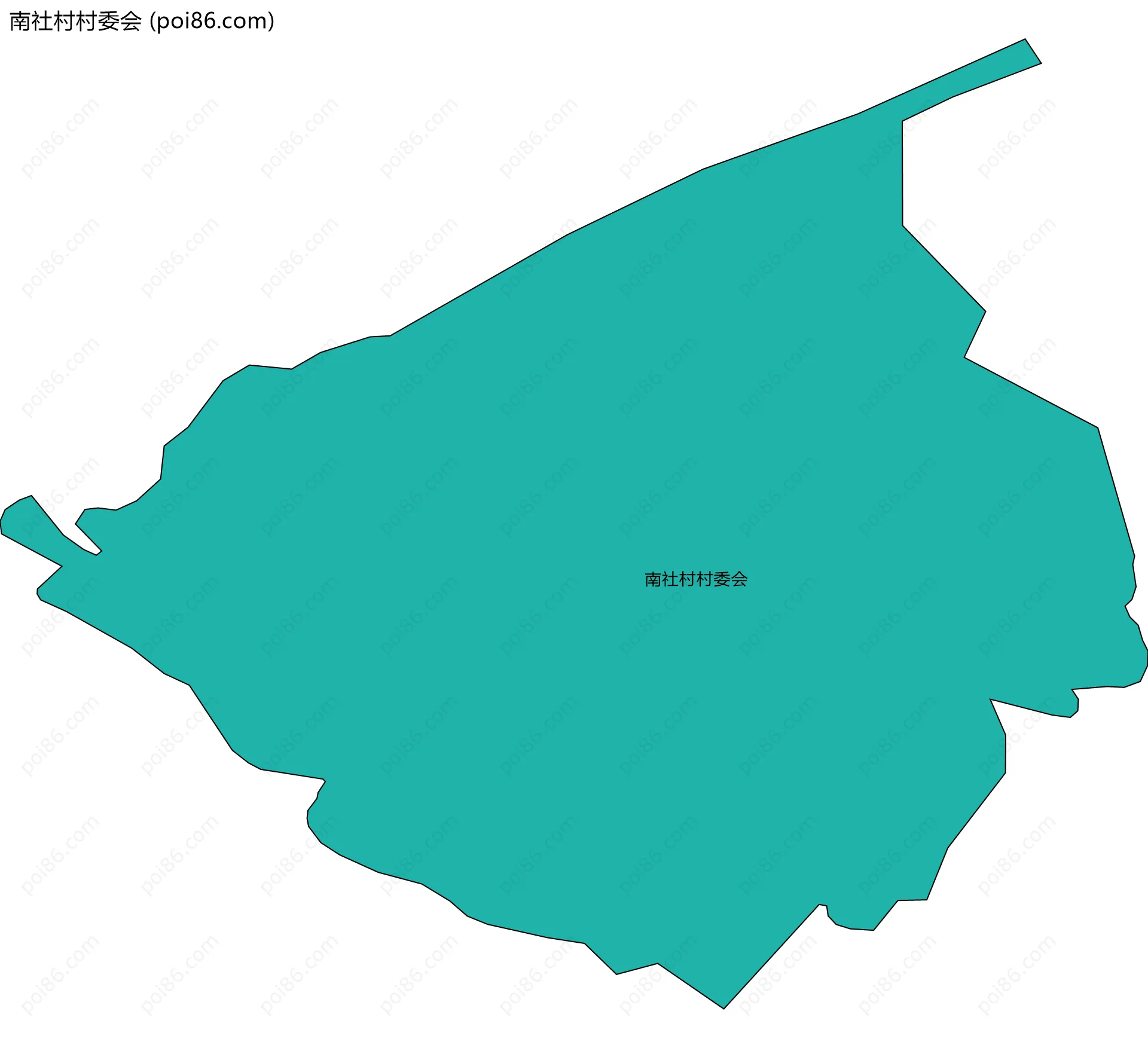 南社村村委会边界地图