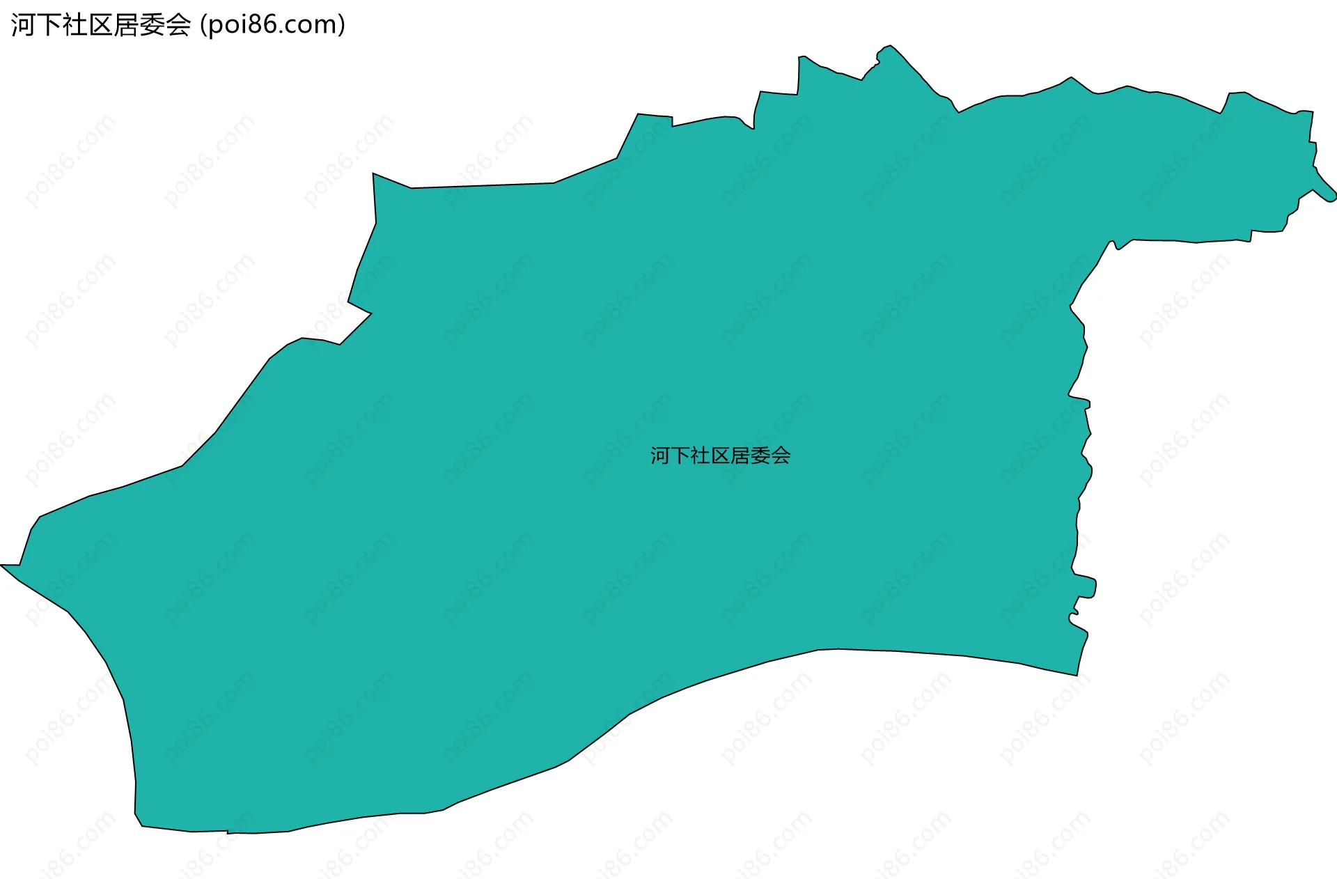 河下社区居委会边界地图