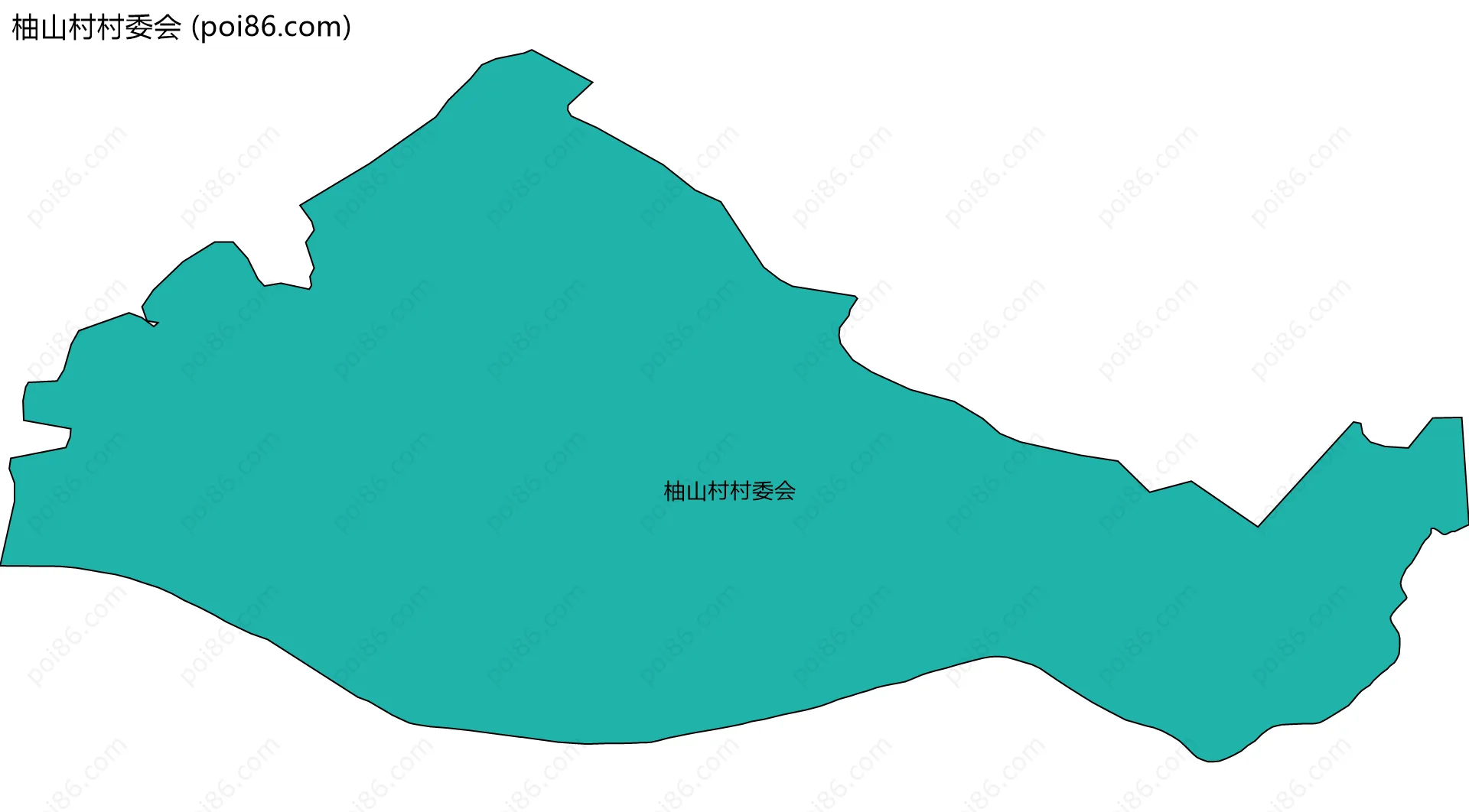 柚山村村委会边界地图