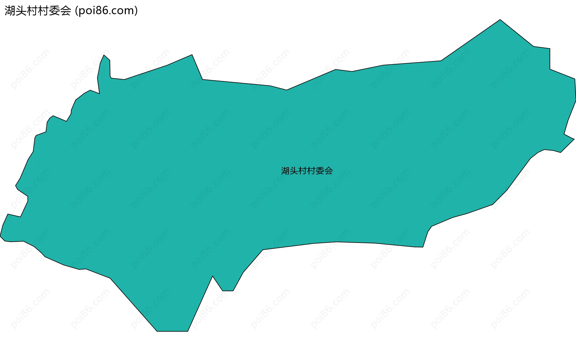 湖头村村委会边界地图
