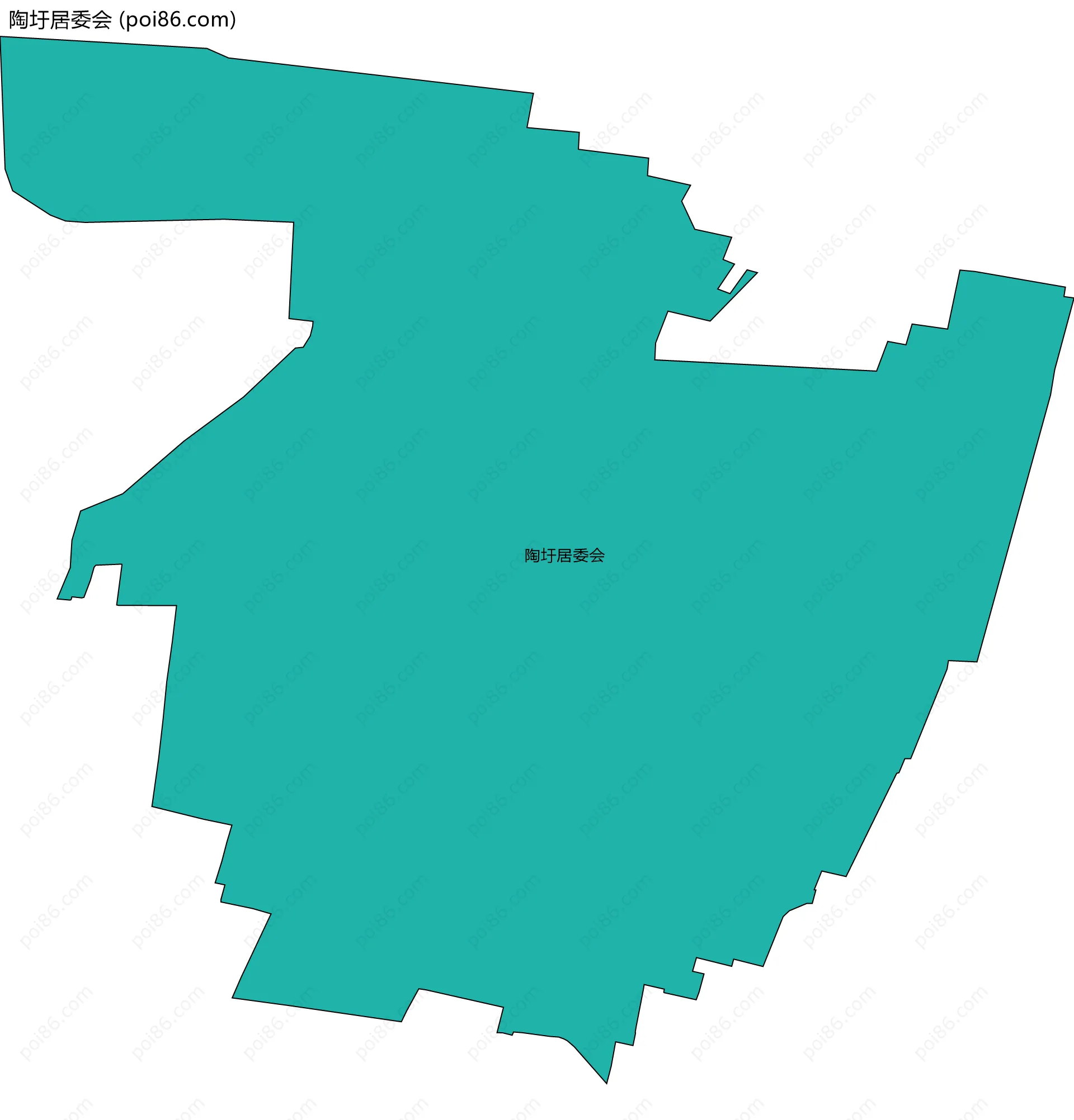 陶圩居委会边界地图