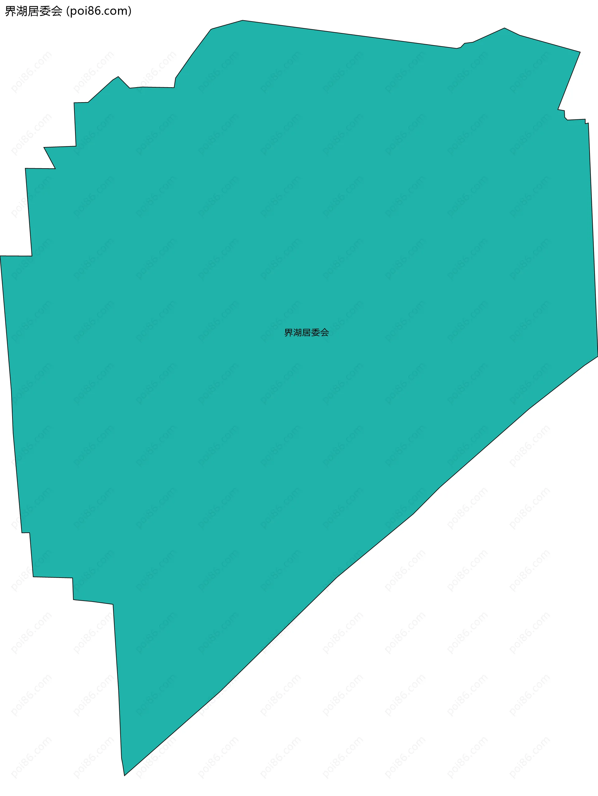 界湖居委会边界地图