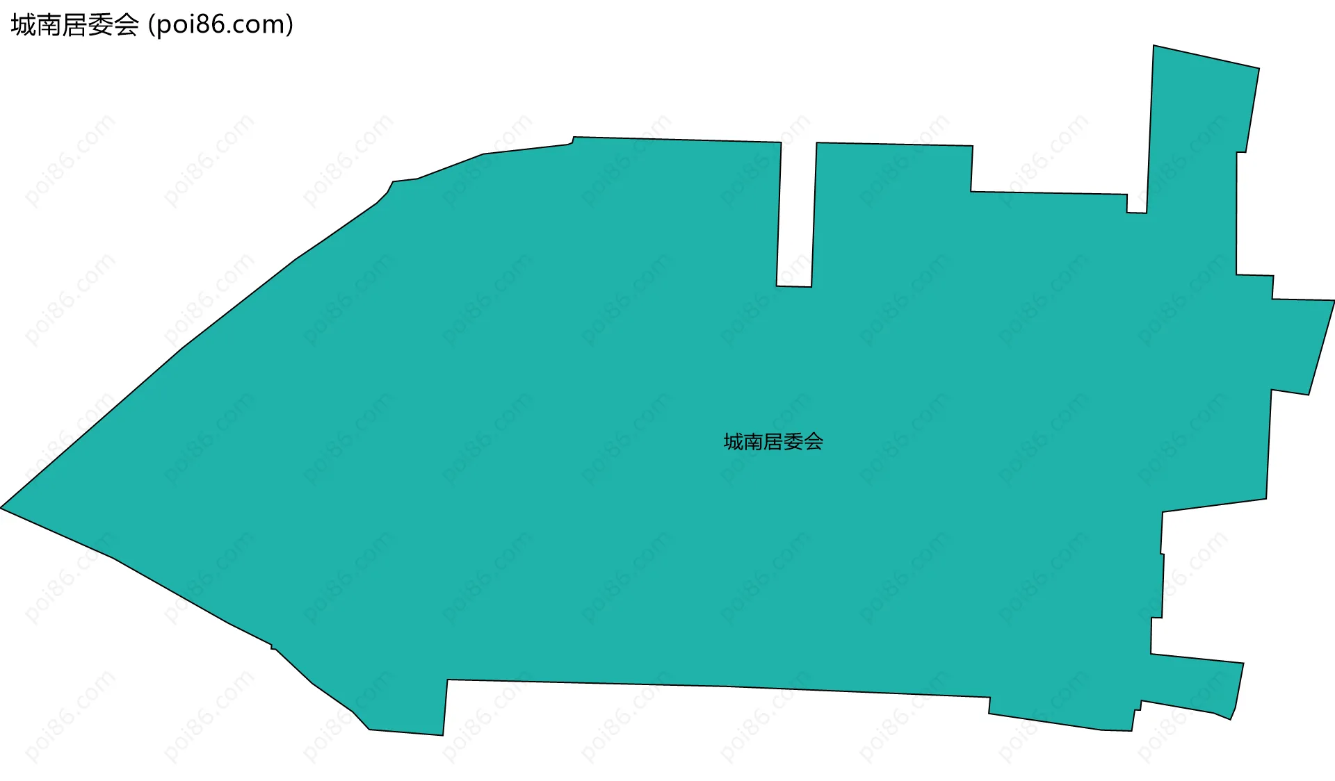 城南居委会边界地图