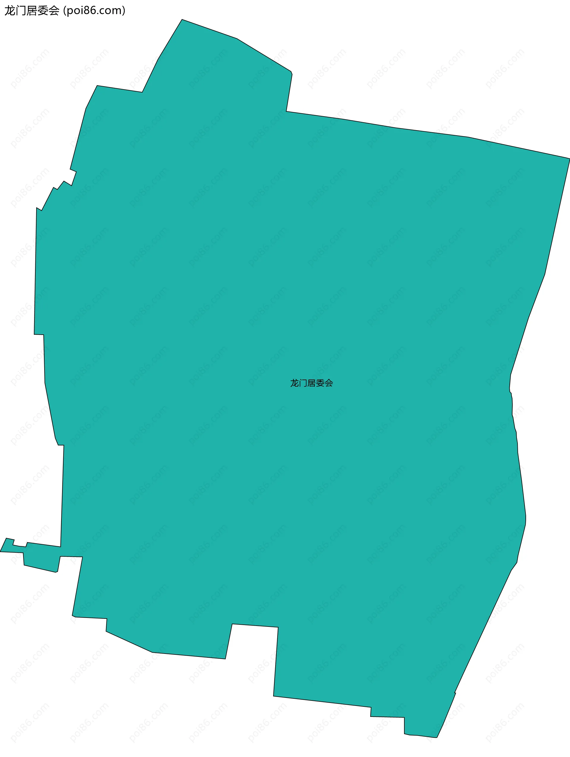 龙门居委会边界地图